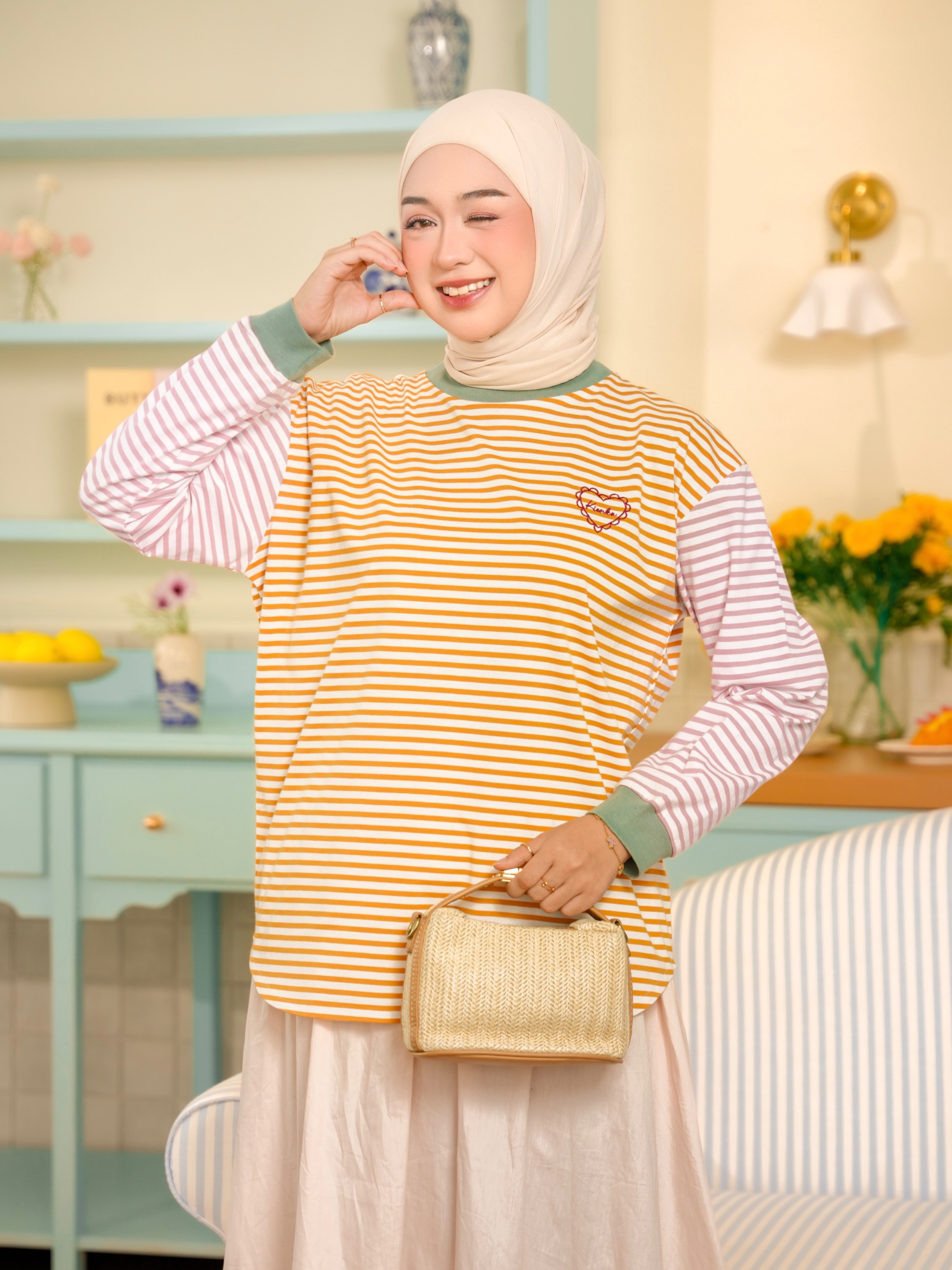 Sera Stripe Longsleeve Sunny