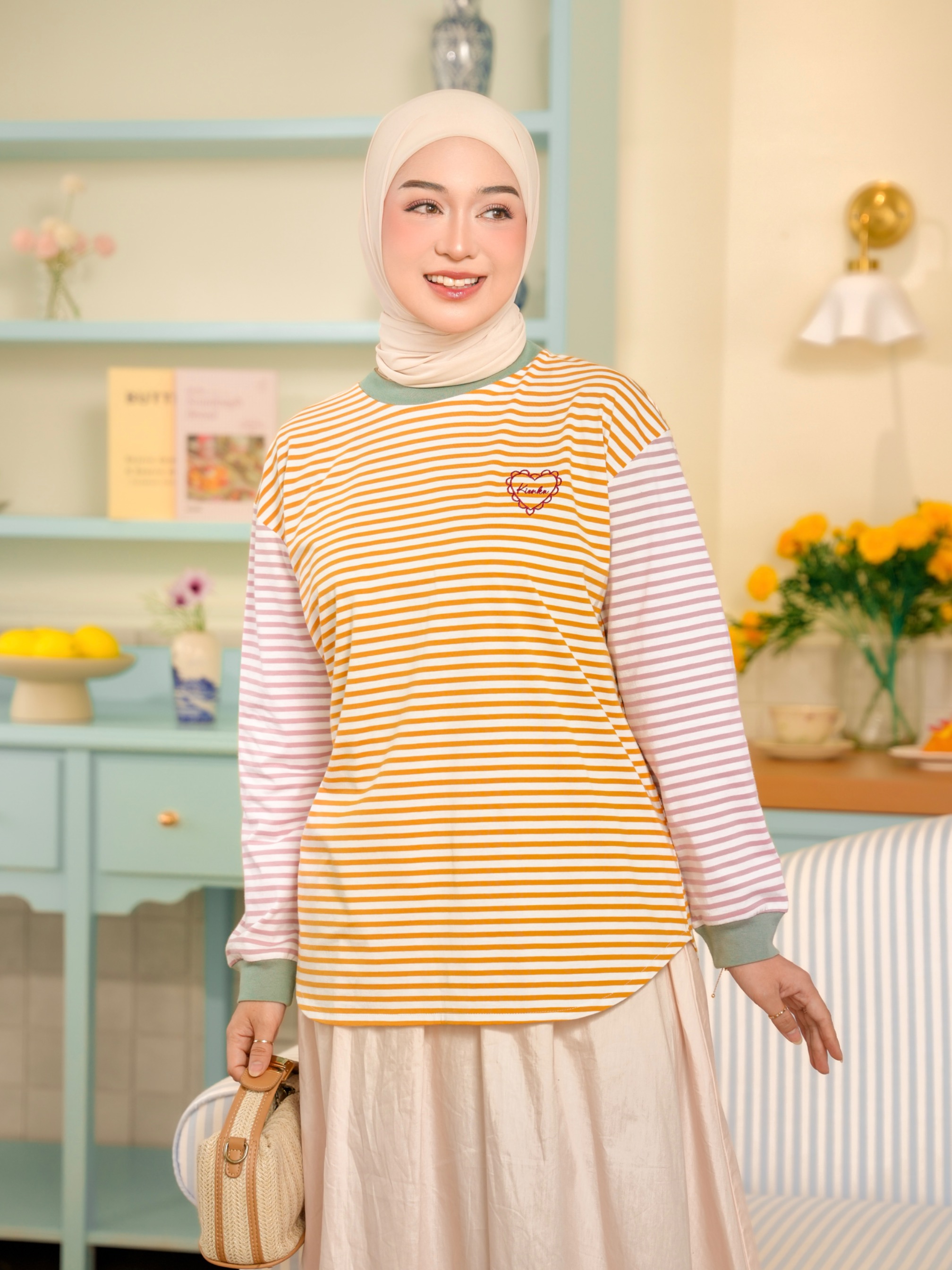 Sera Stripe Longsleeve Sunny