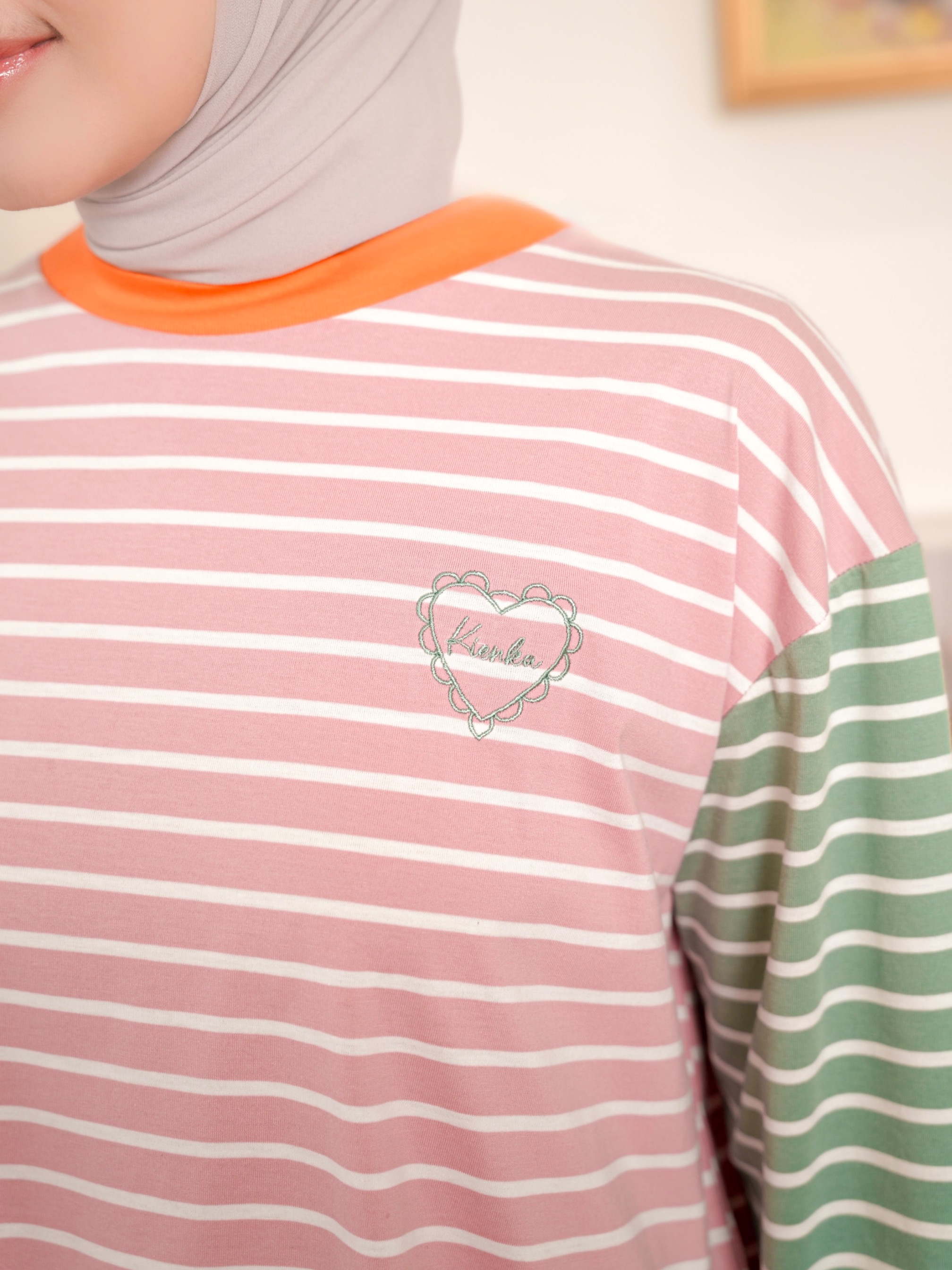 Sera Stripe Longsleeve Blush