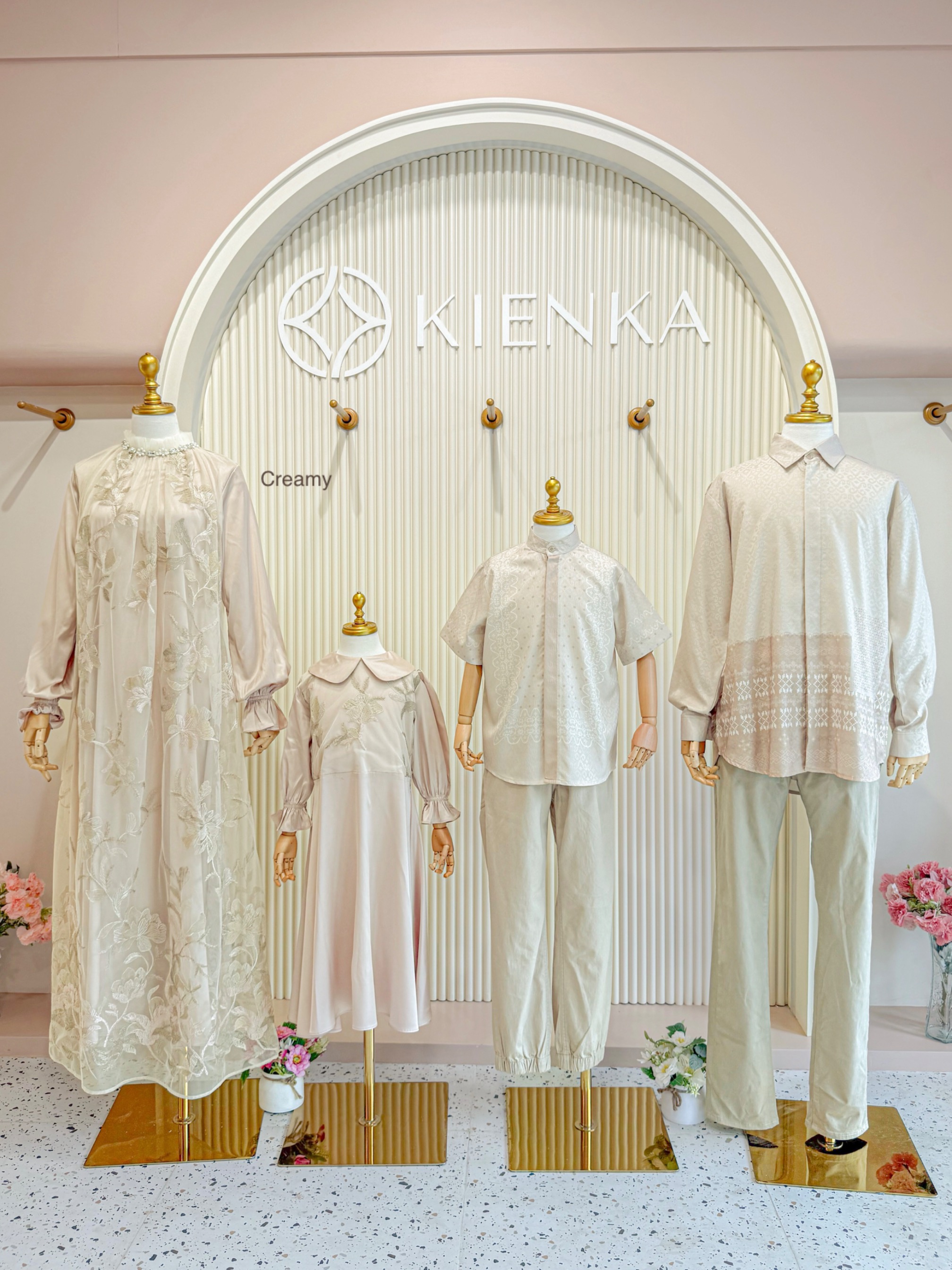 Seradina Dress Ibu Creamy