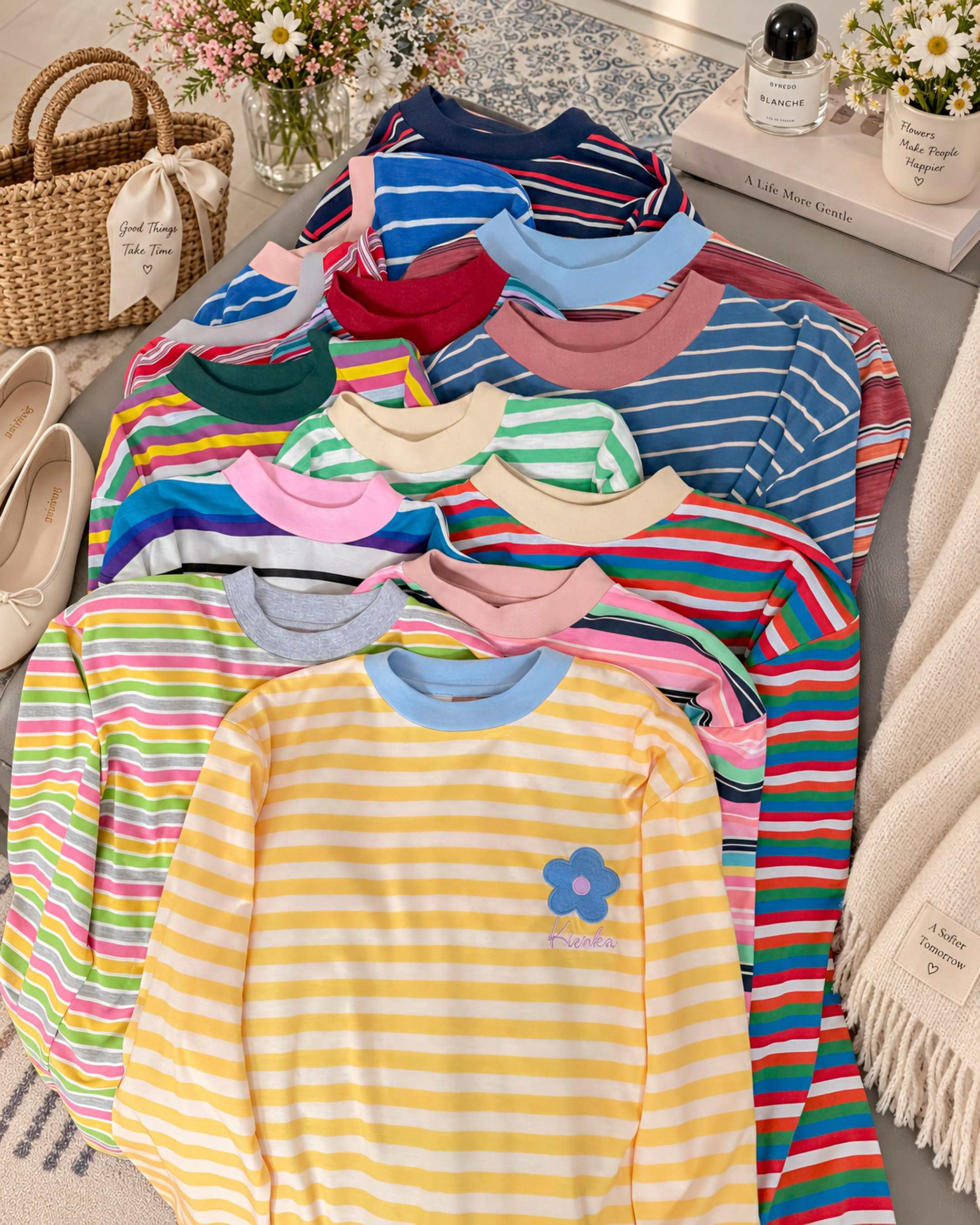 Poppy Stripe Longsleeve Kode L