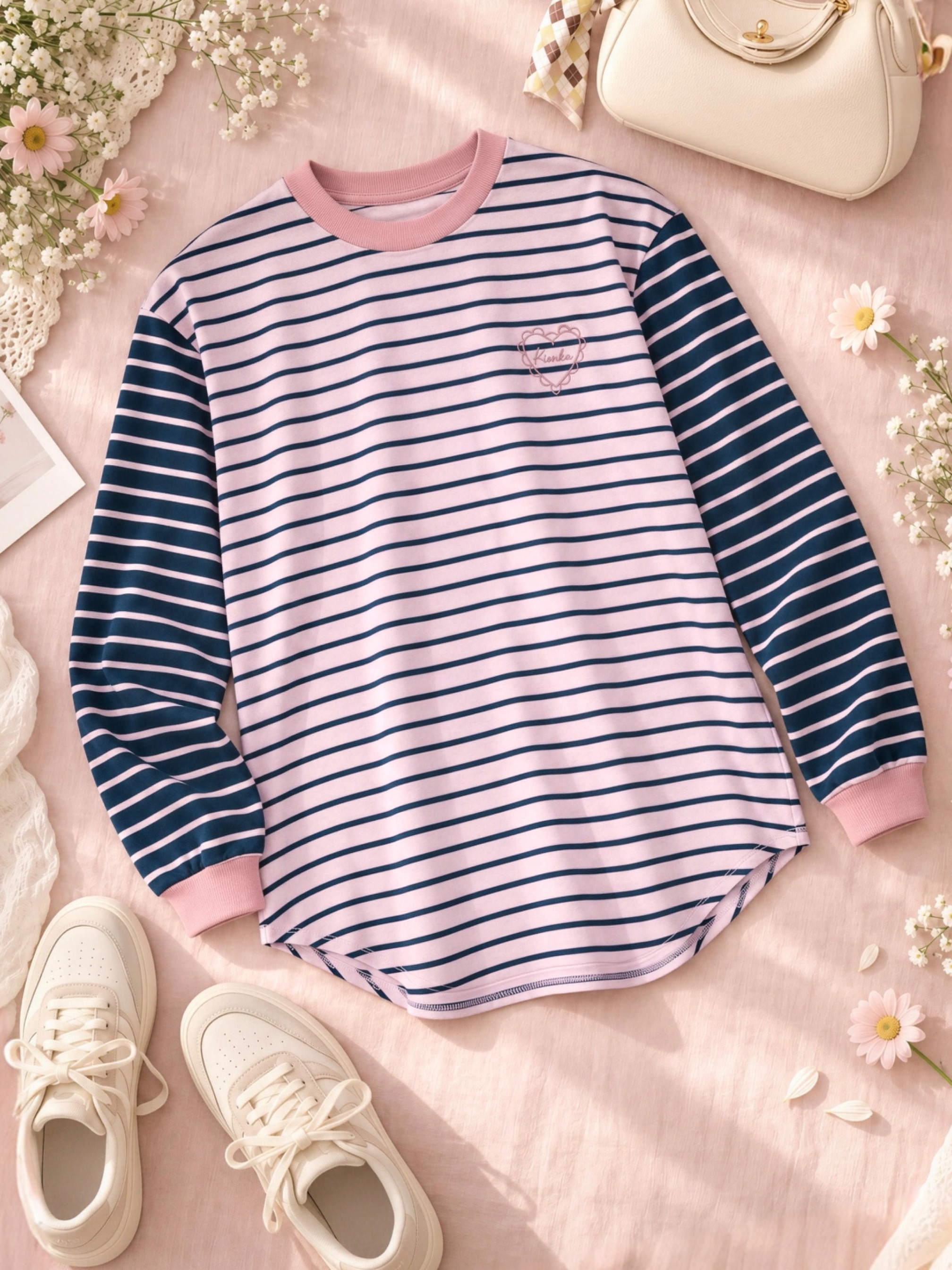 Sera Stripe Longsleeve Heather