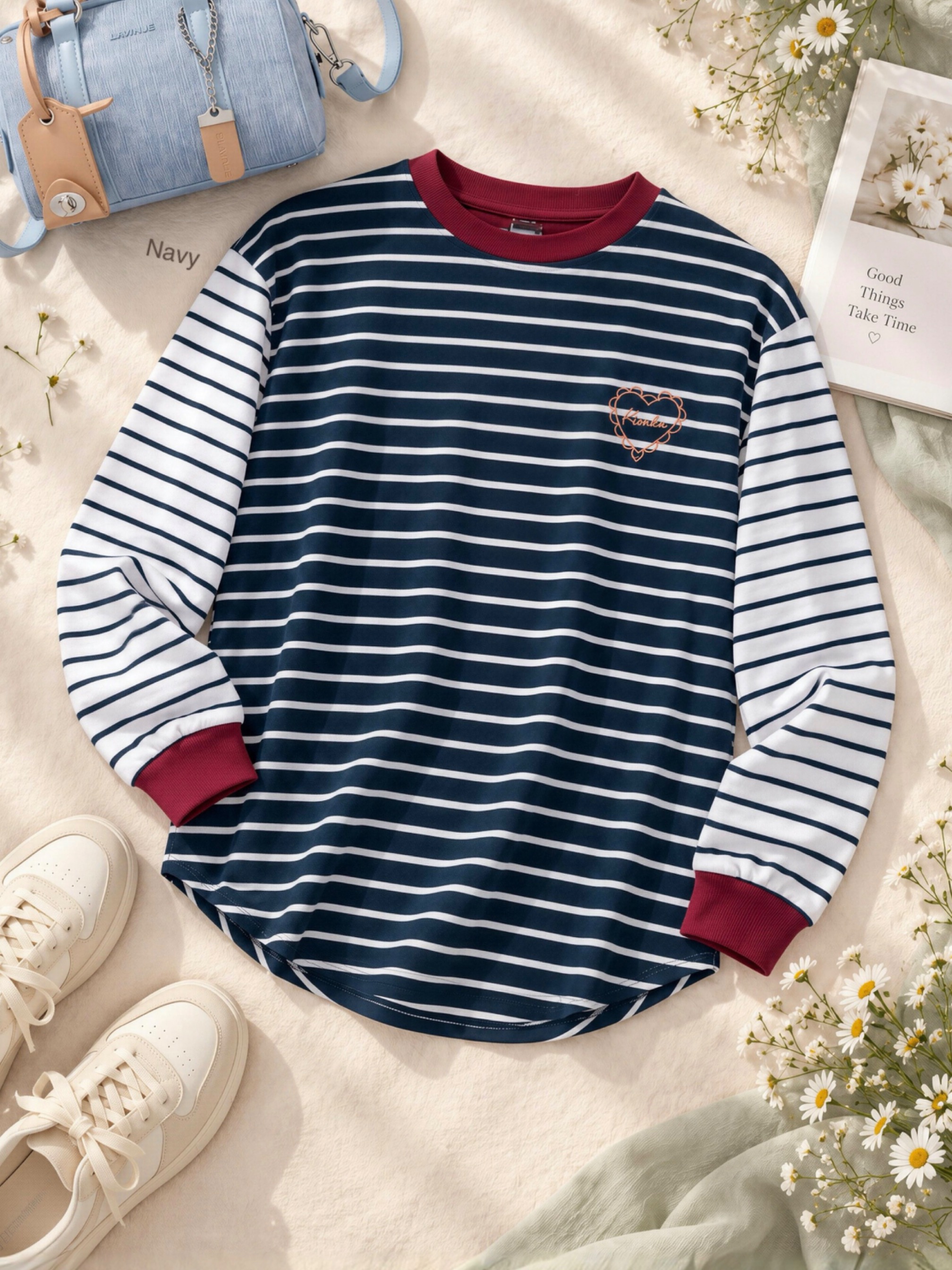 Sera Stripe Longsleeve Navy