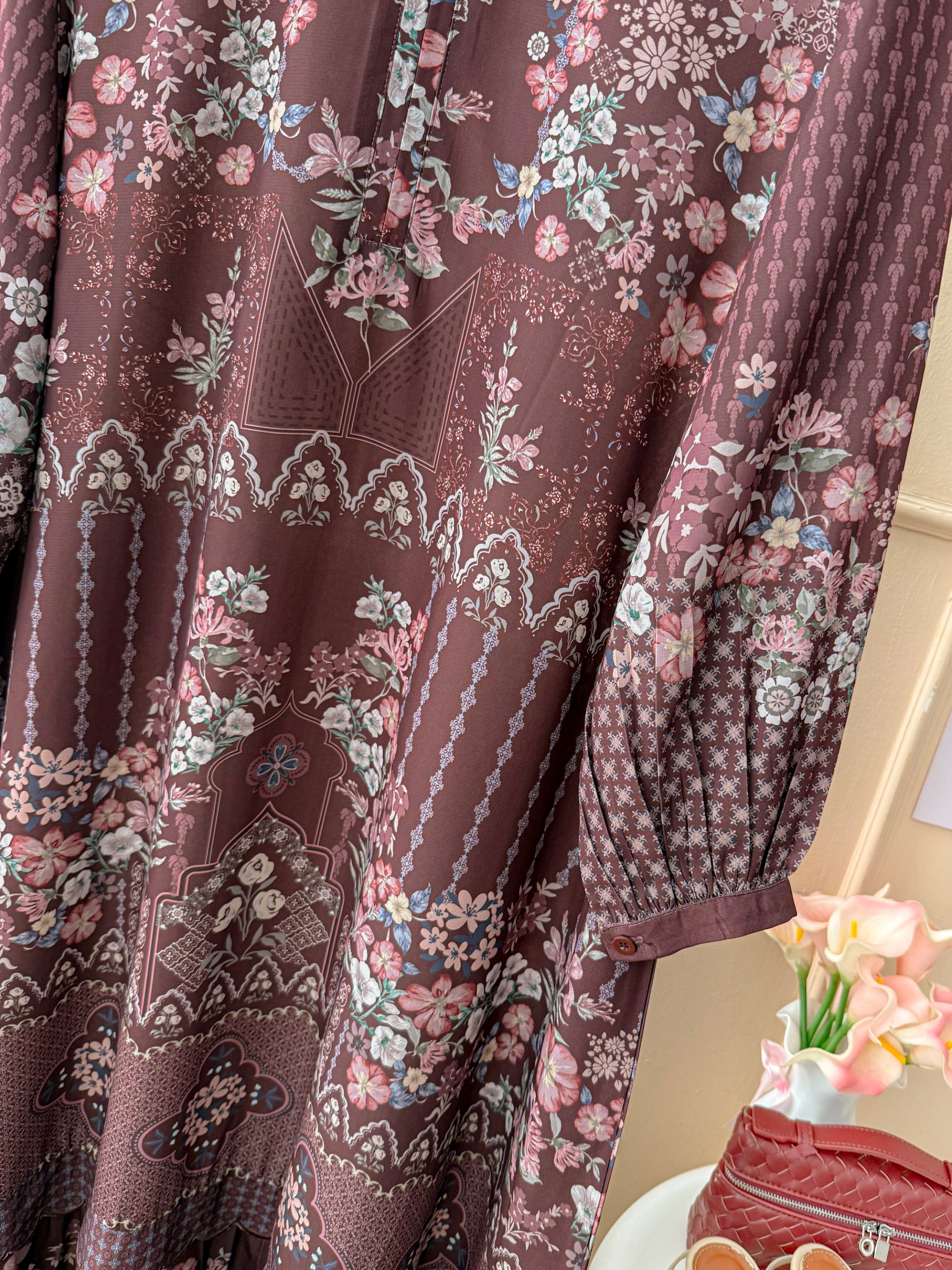 Aurelie Dress Mahogany