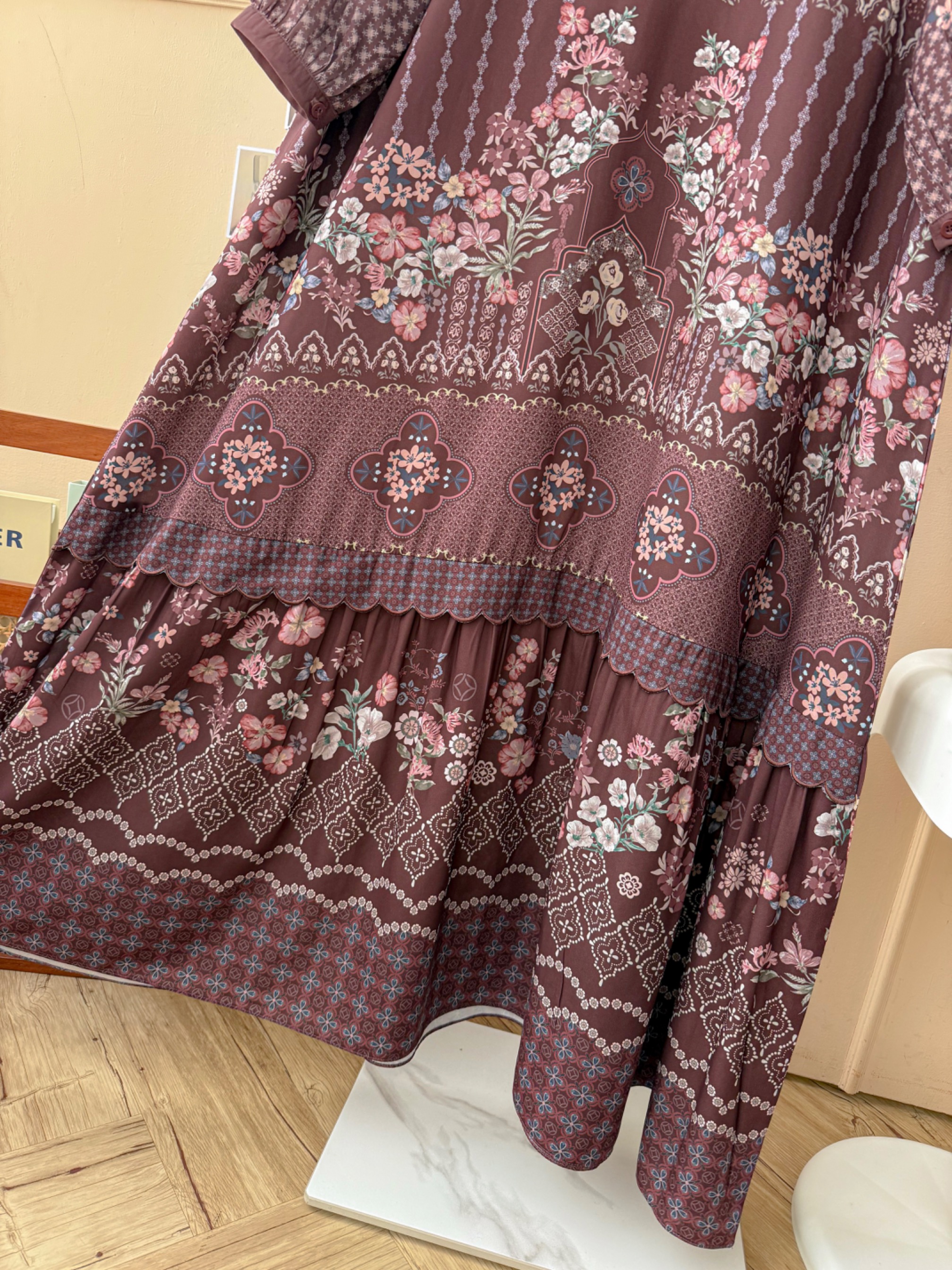 Aurelie Dress Mahogany