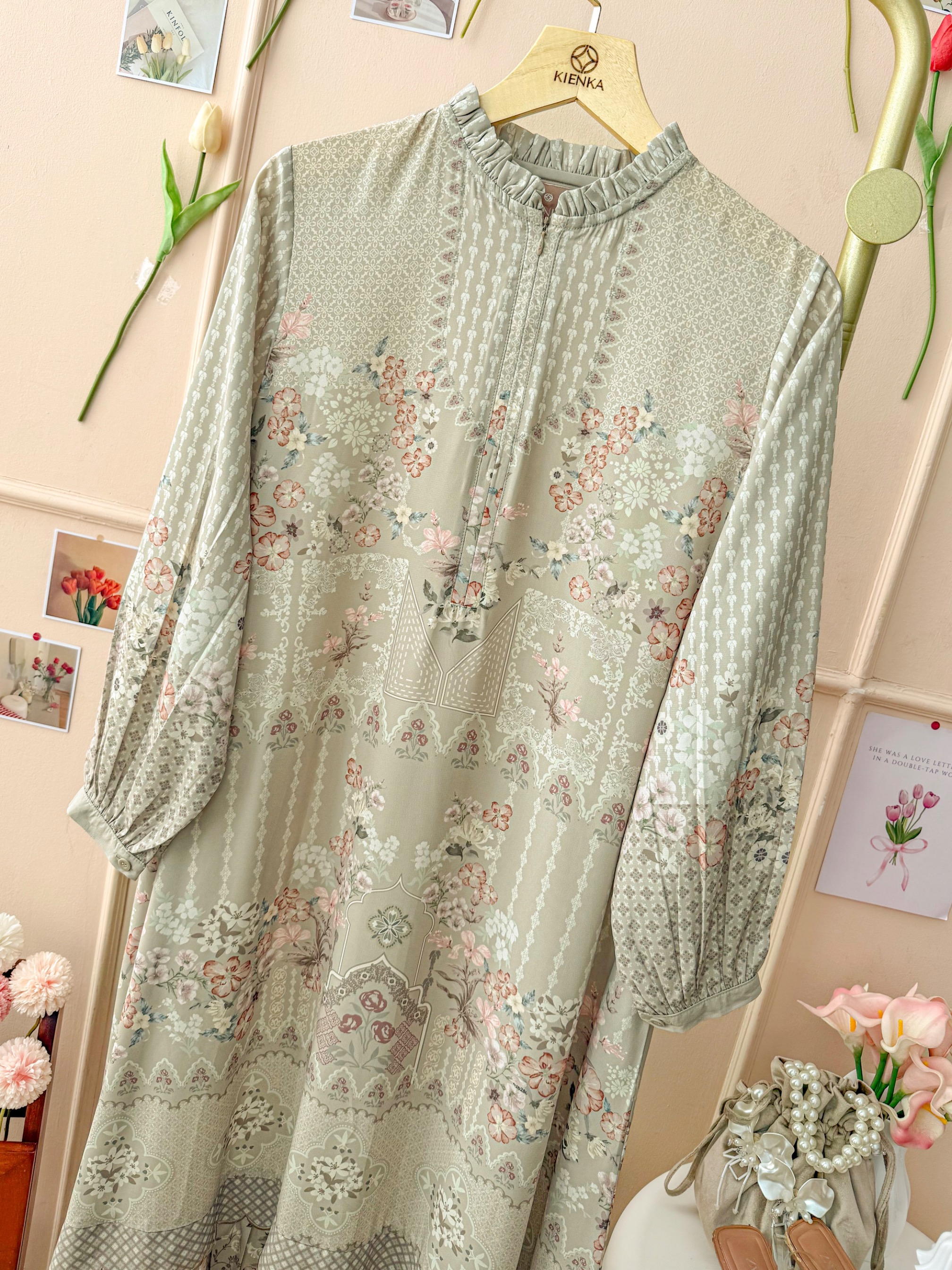 Aurelie Dress Sage