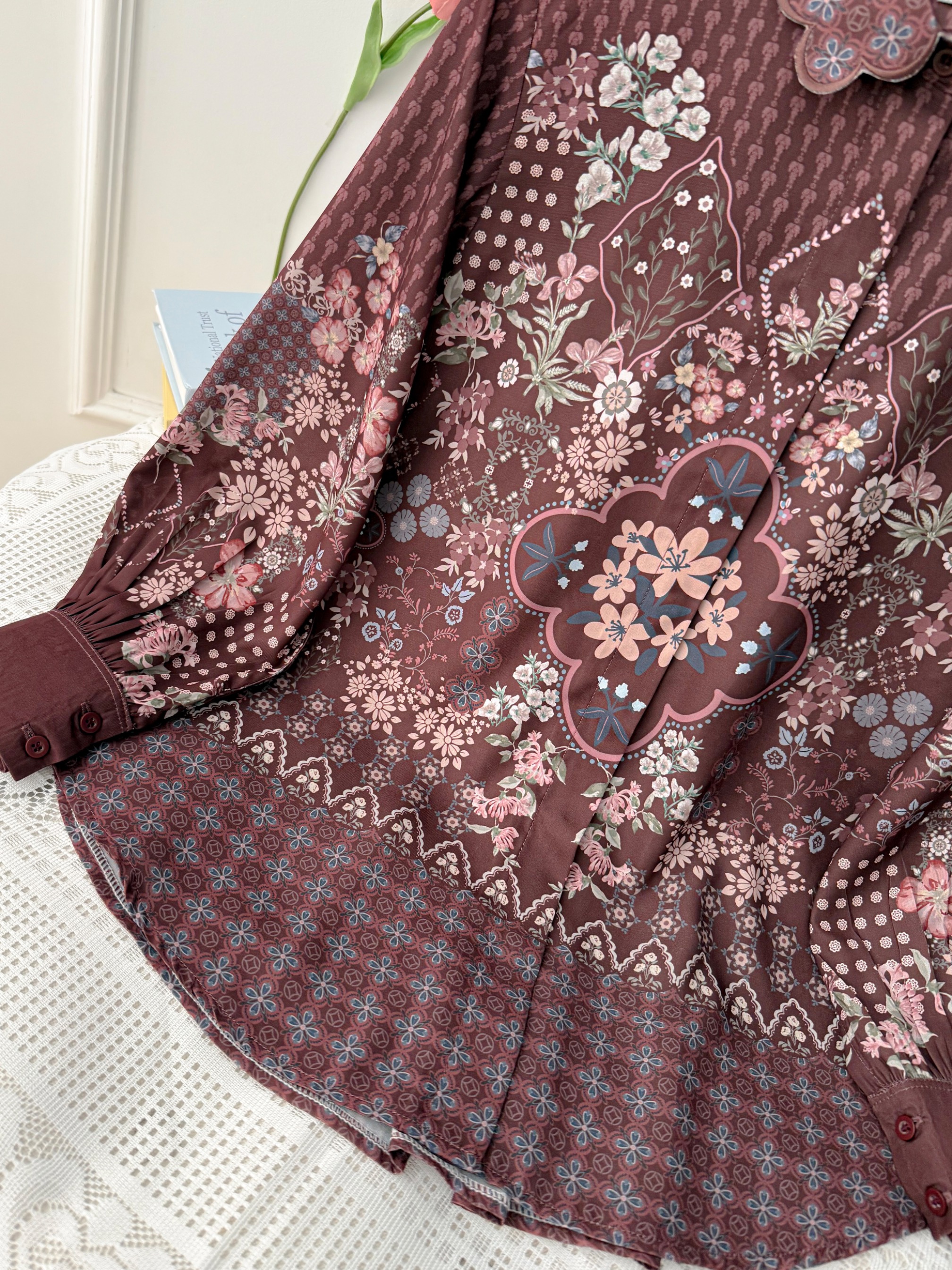 Aurelie Blouse Mahogany