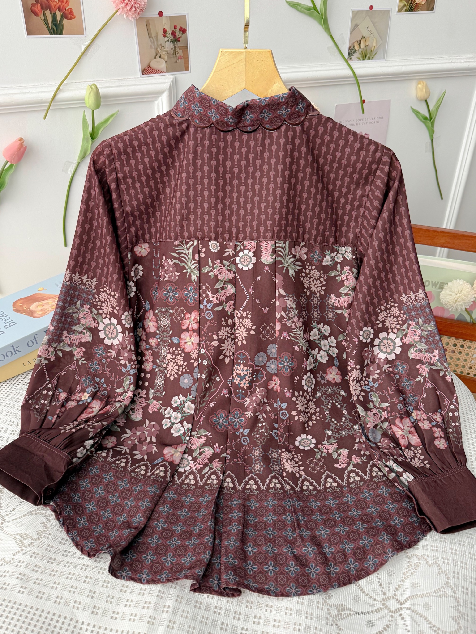 Aurelie Blouse Mahogany