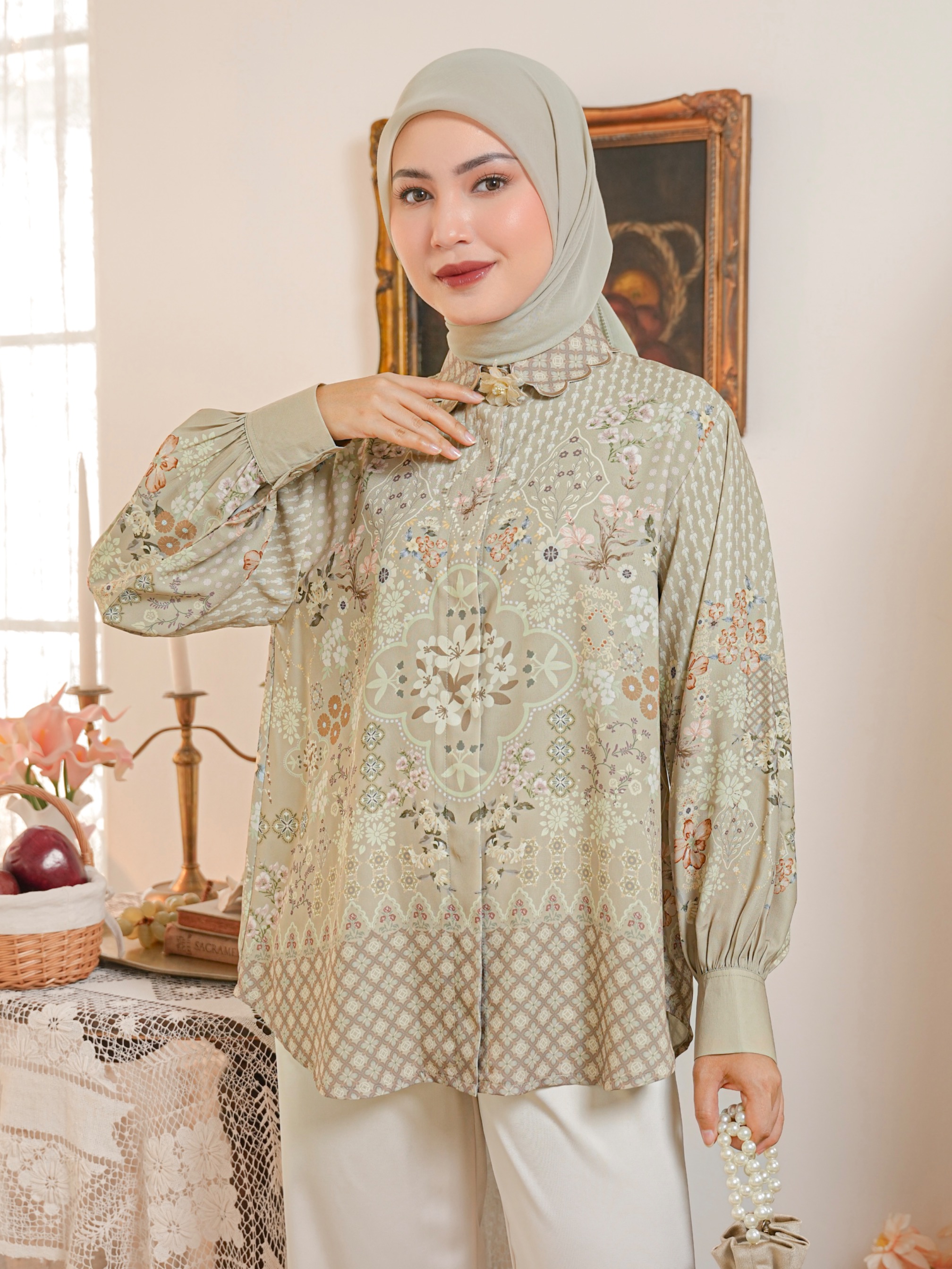Aurelie Blouse Sage