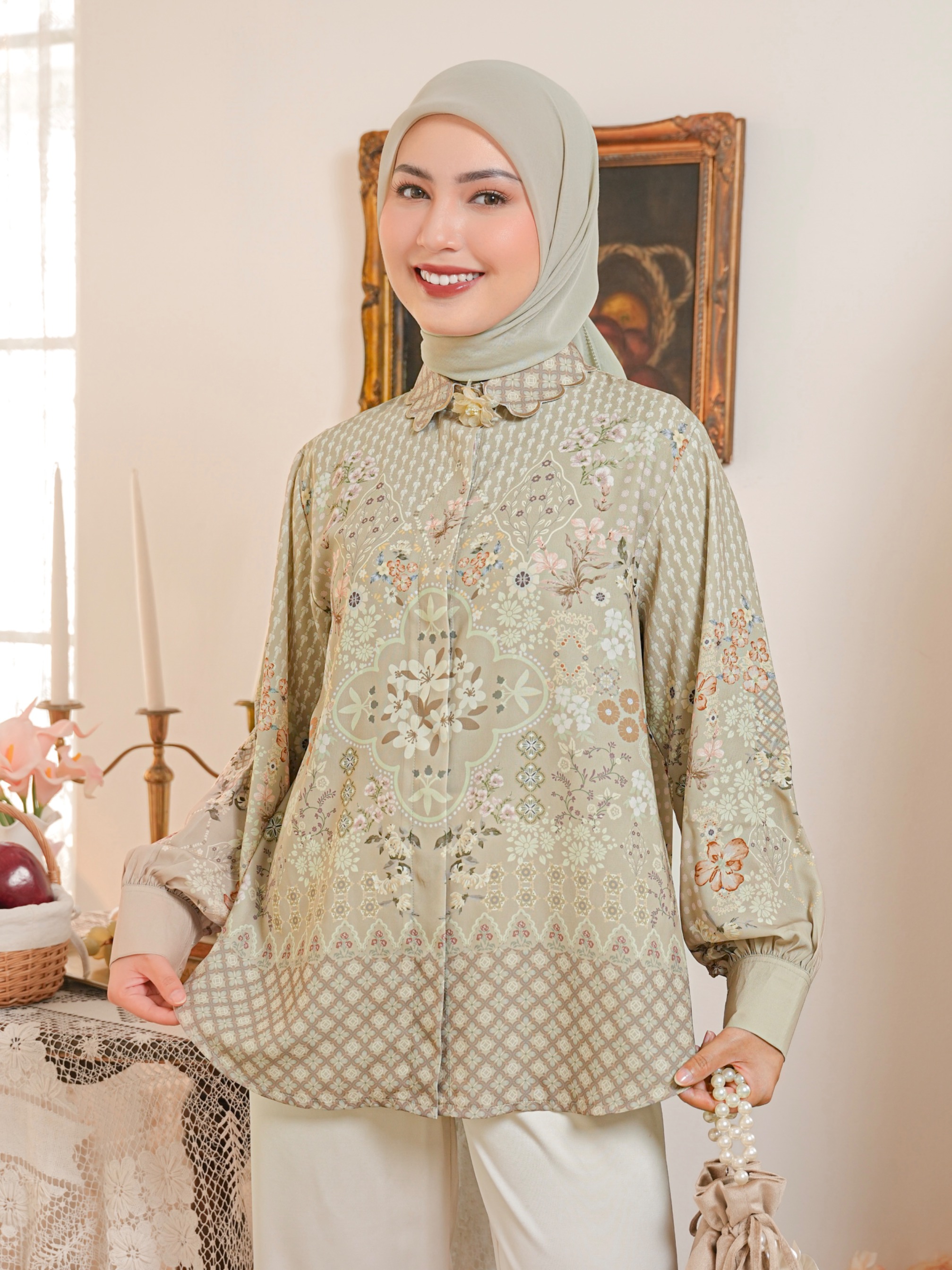 Aurelie Blouse Sage