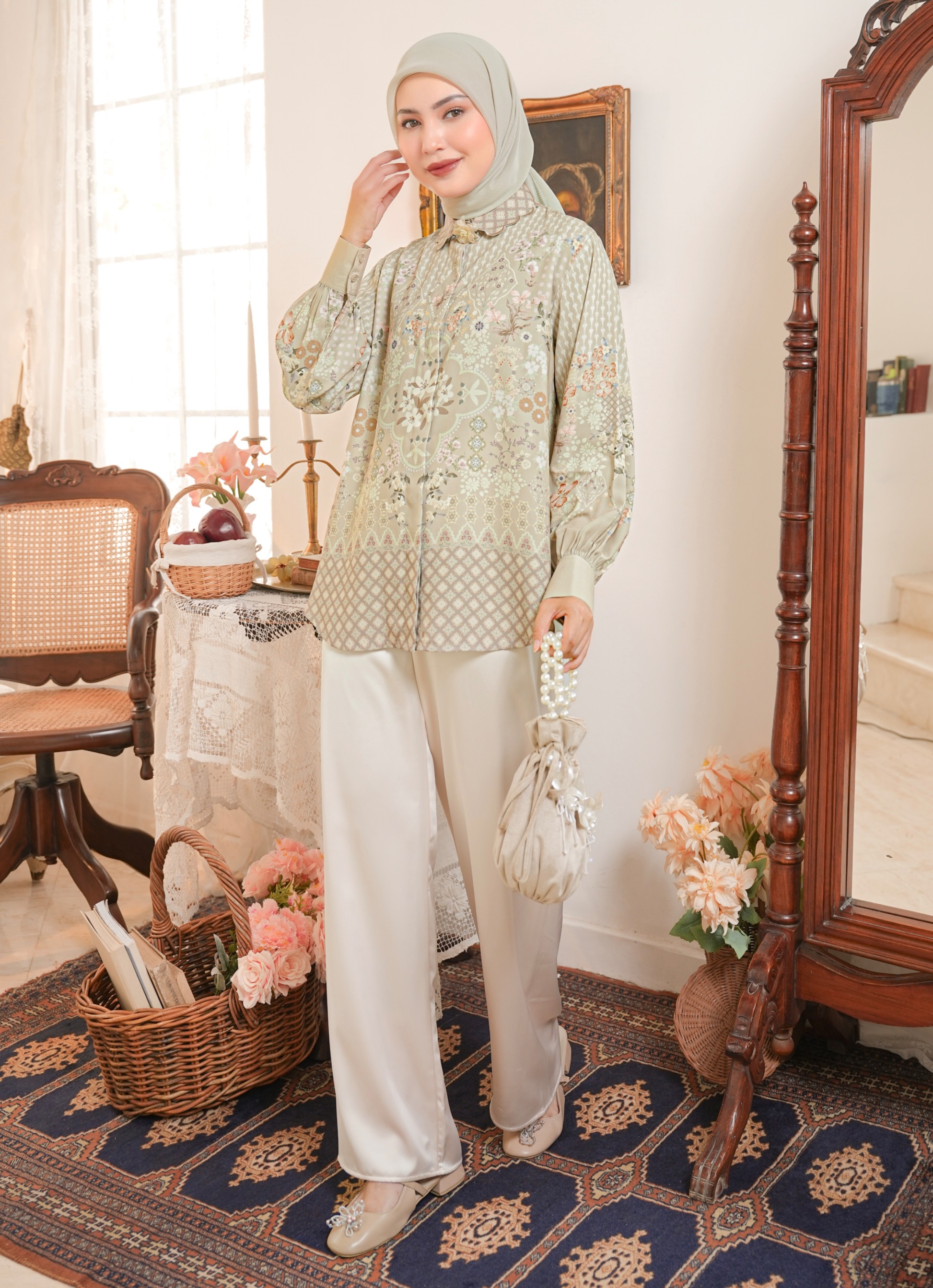 Aurelie Blouse Sage
