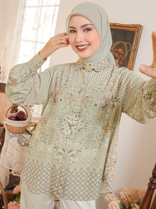 Image of Aurelie Blouse Sage