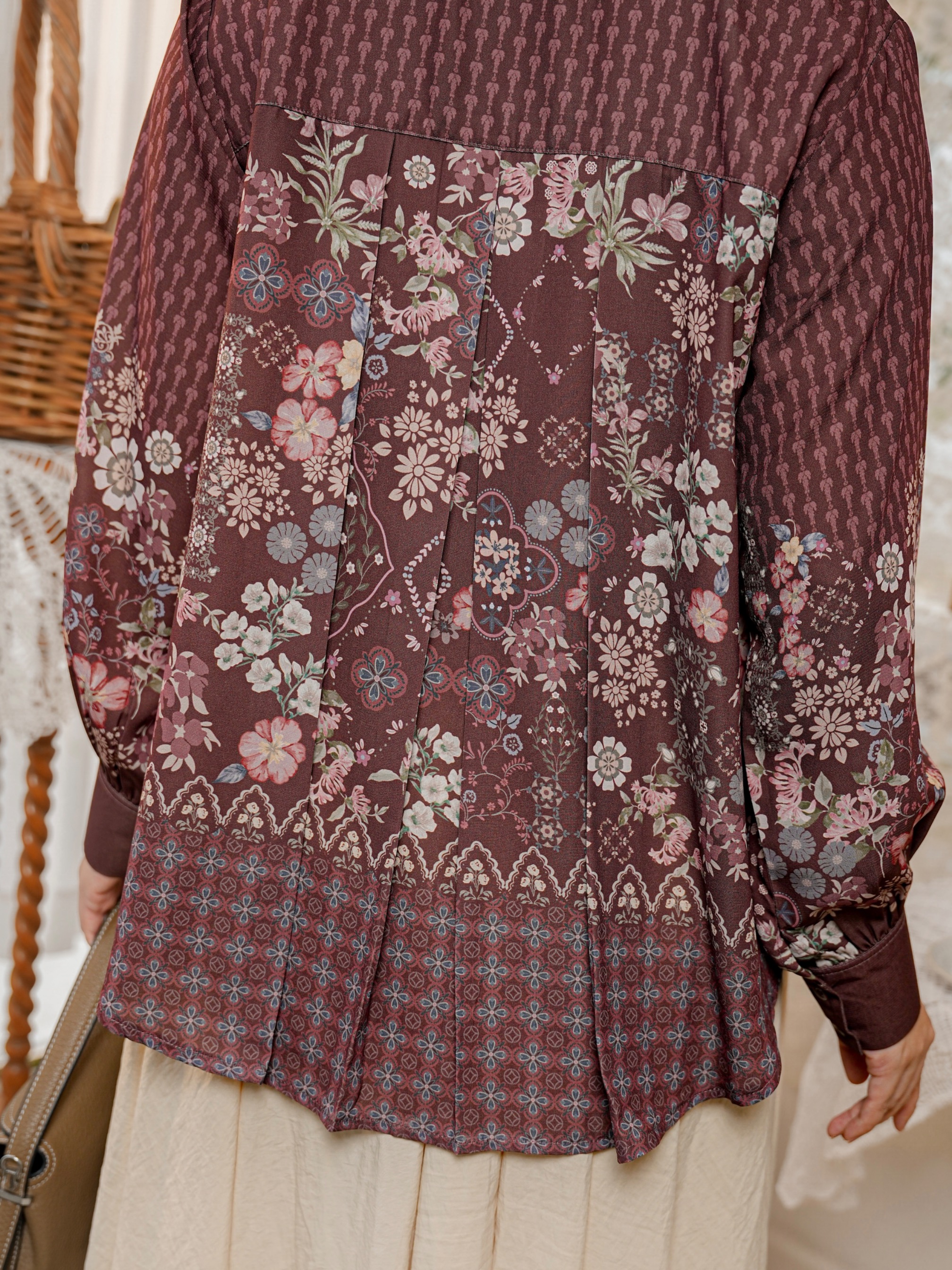 Aurelie Blouse Mahogany
