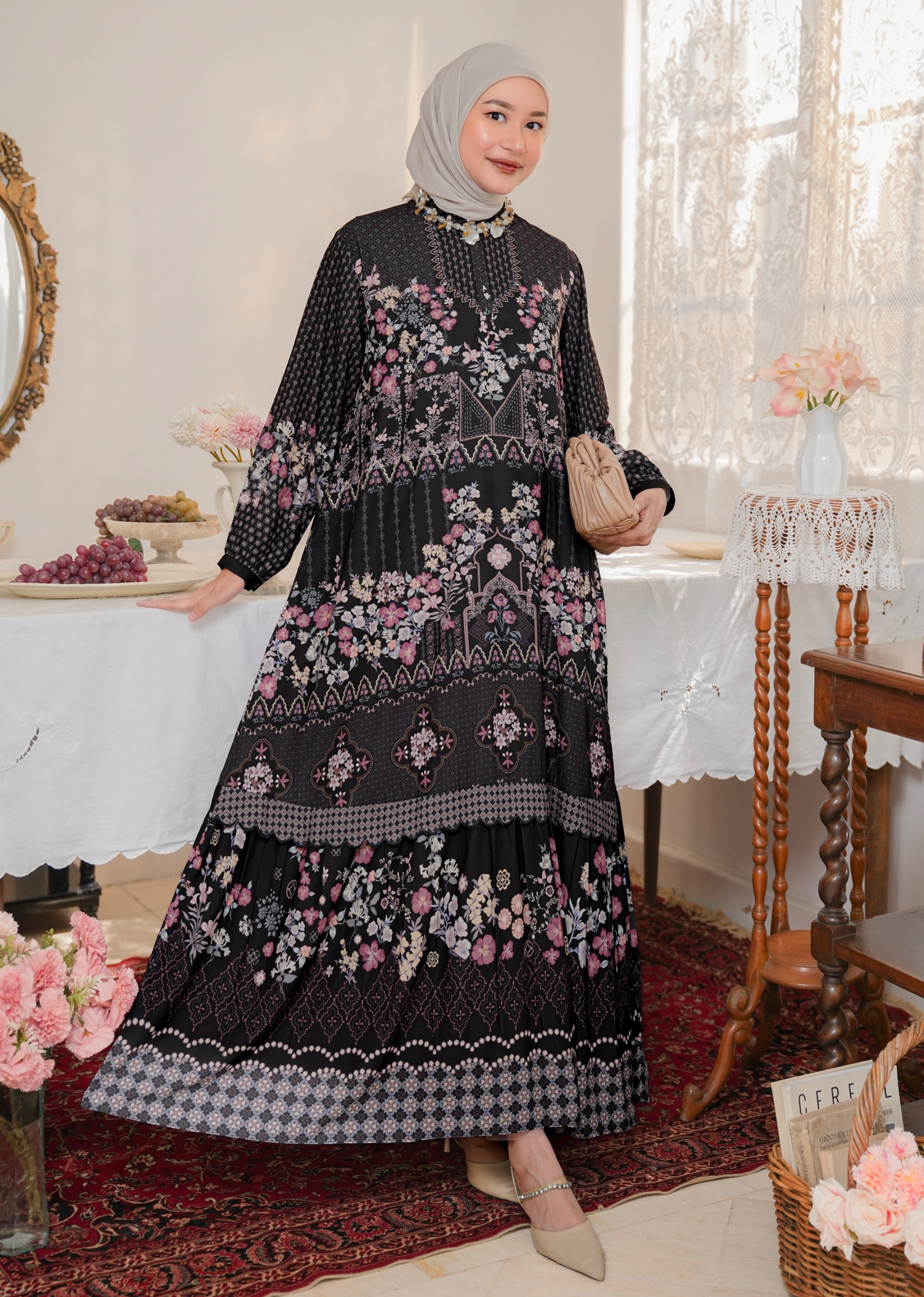 Aurelie Dress Ebony 