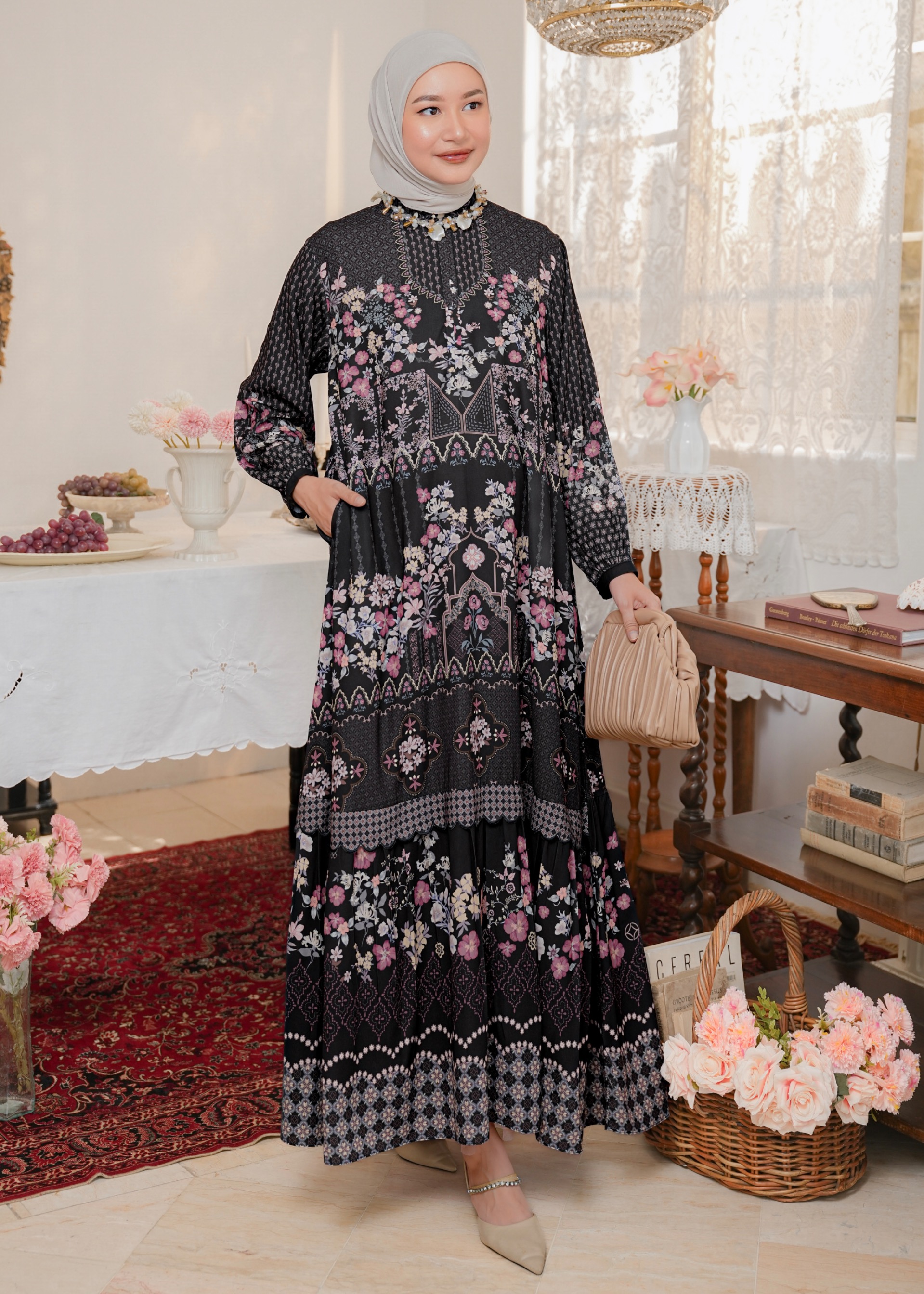 Aurelie Dress Ebony 
