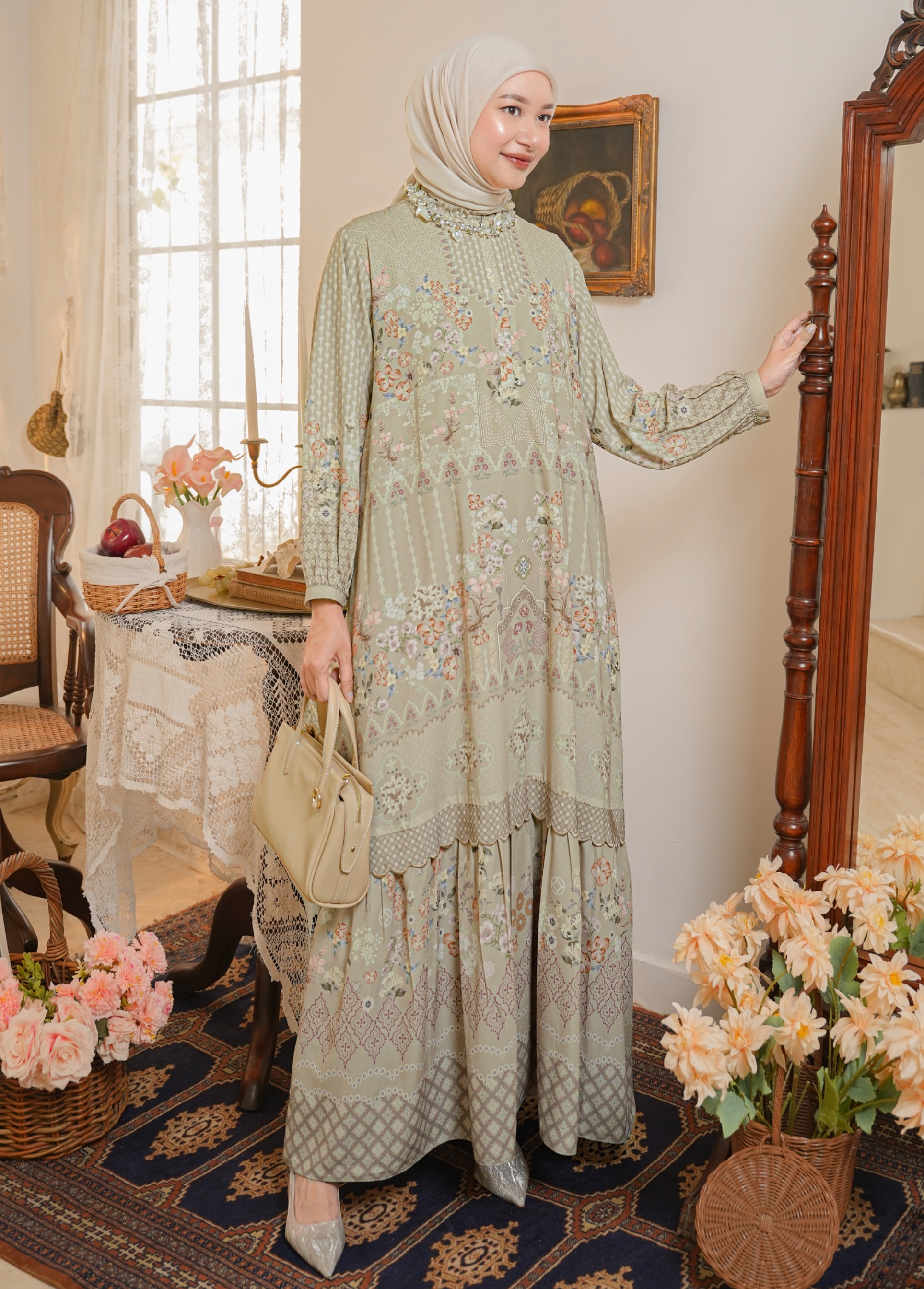 Aurelie Dress Sage