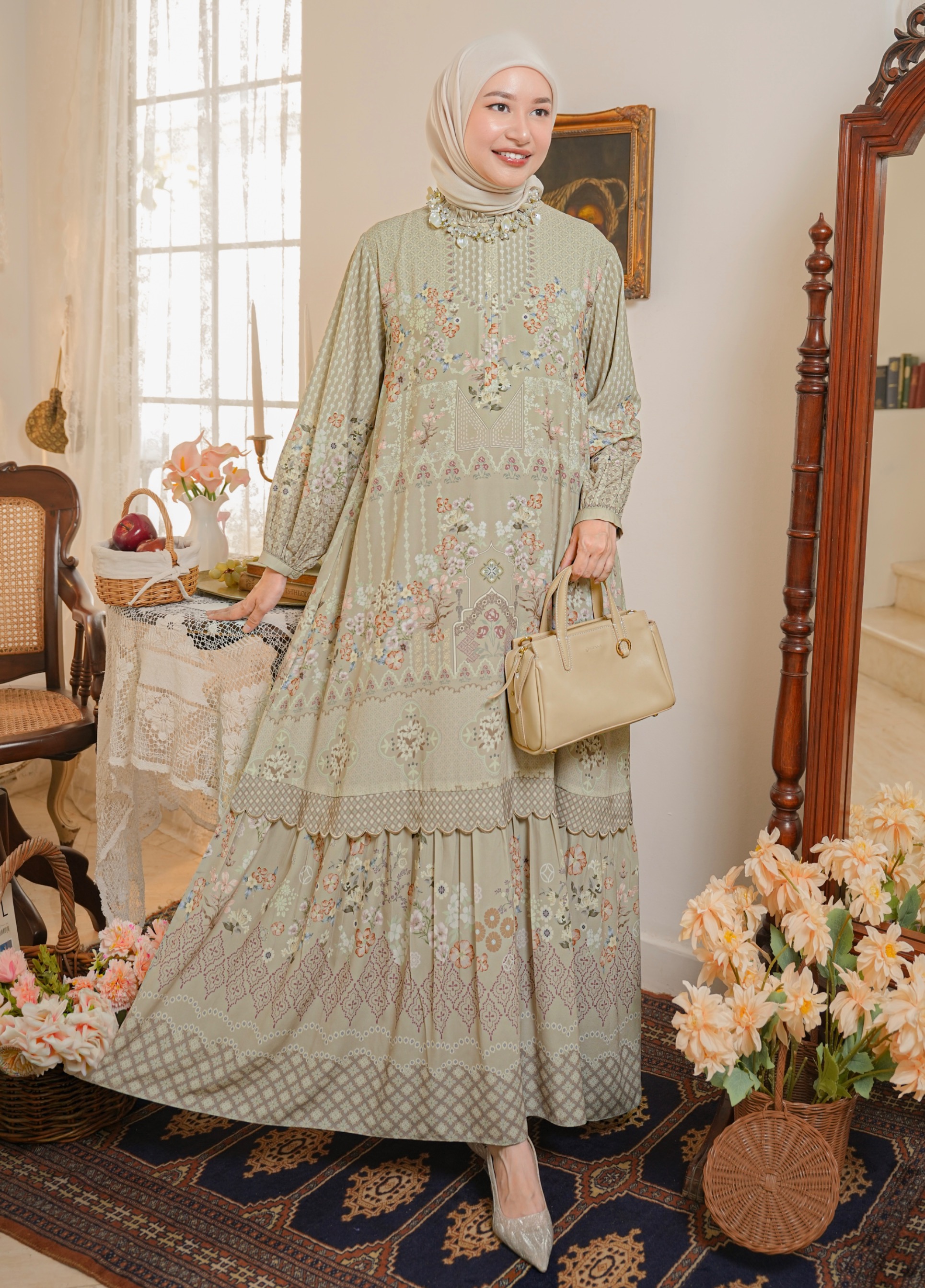 Aurelie Dress Sage