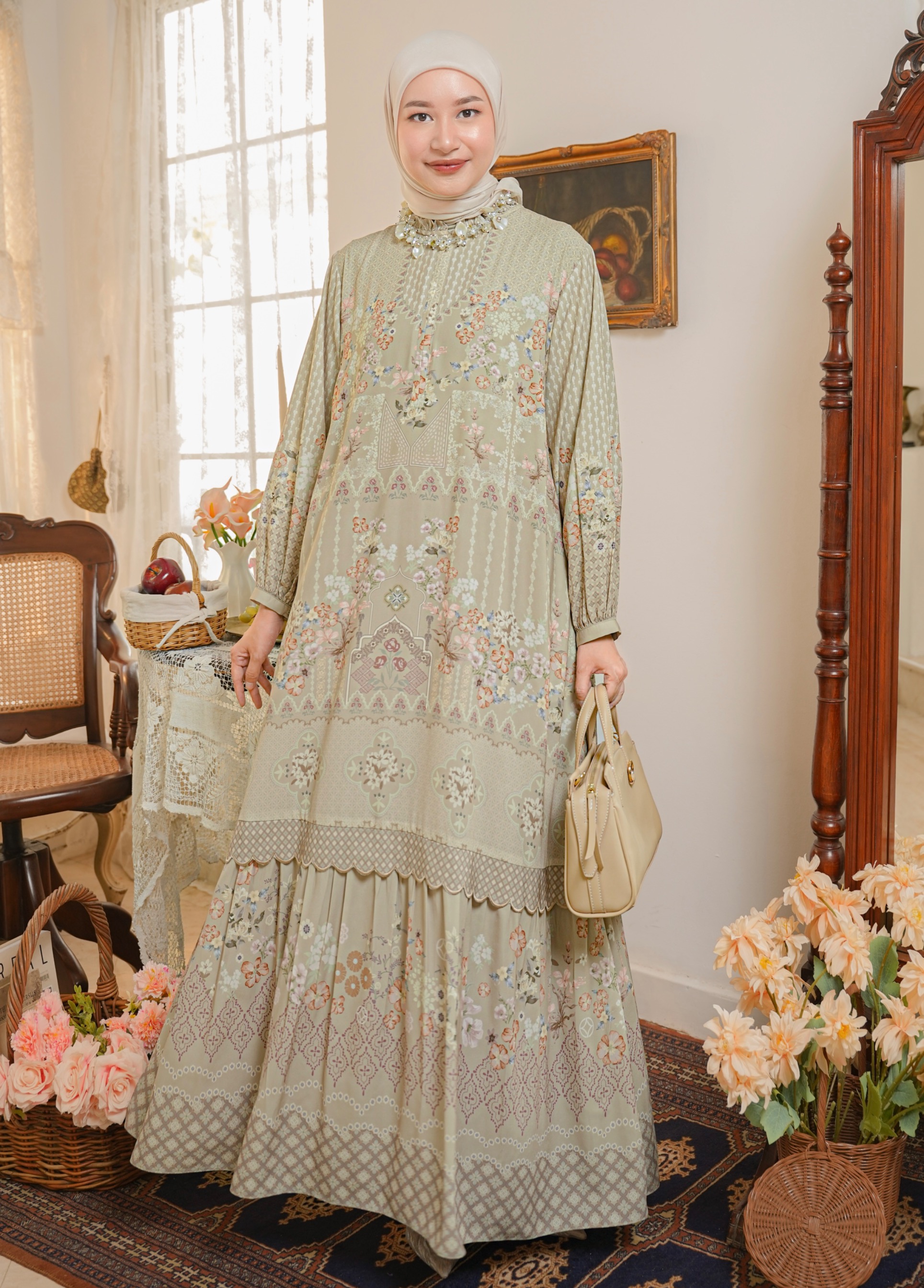 Aurelie Dress Sage