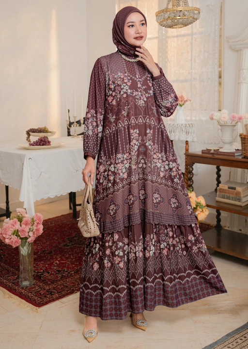 Image of Aurelie Dress Mahogany