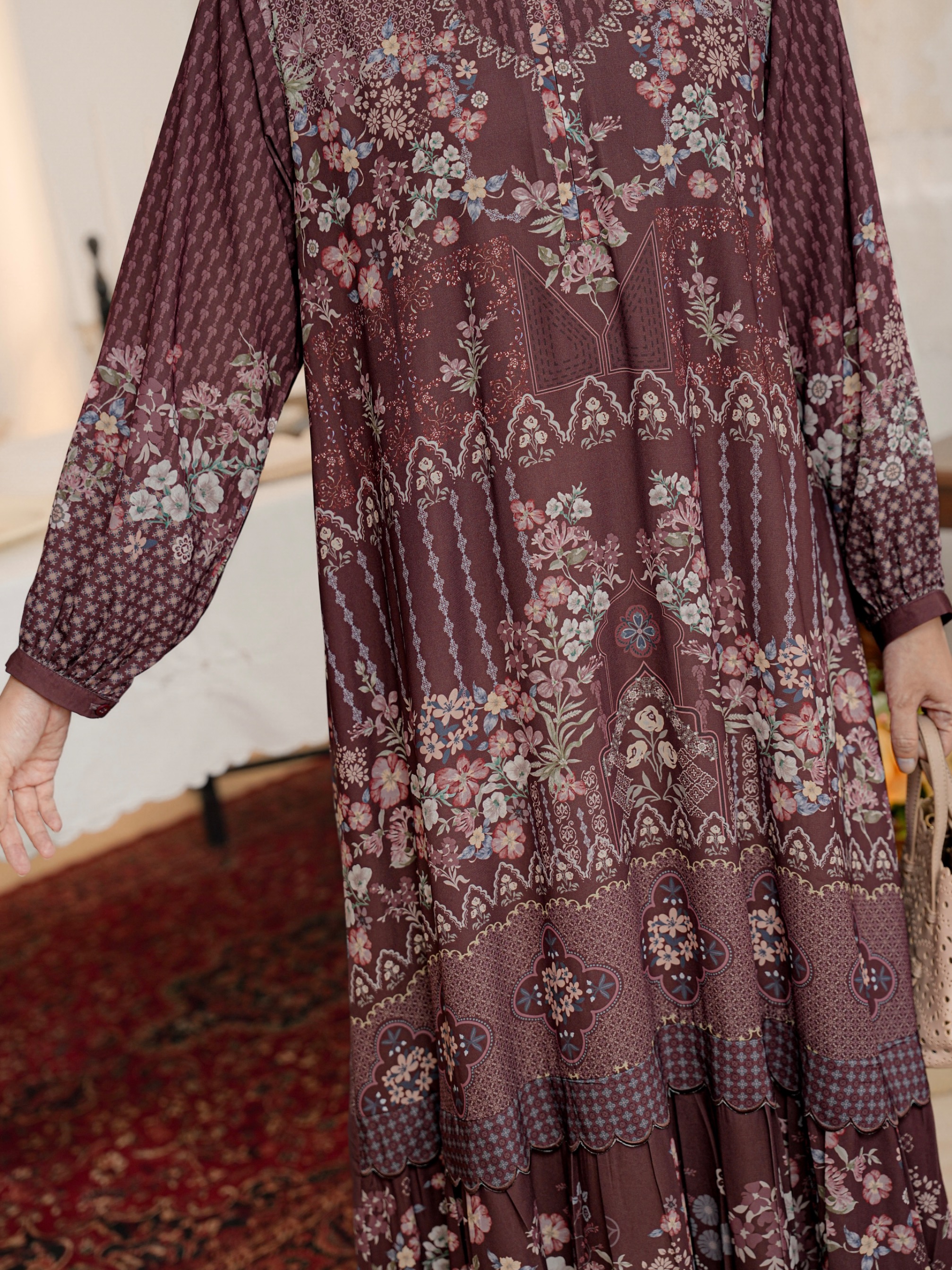Aurelie Dress Mahogany