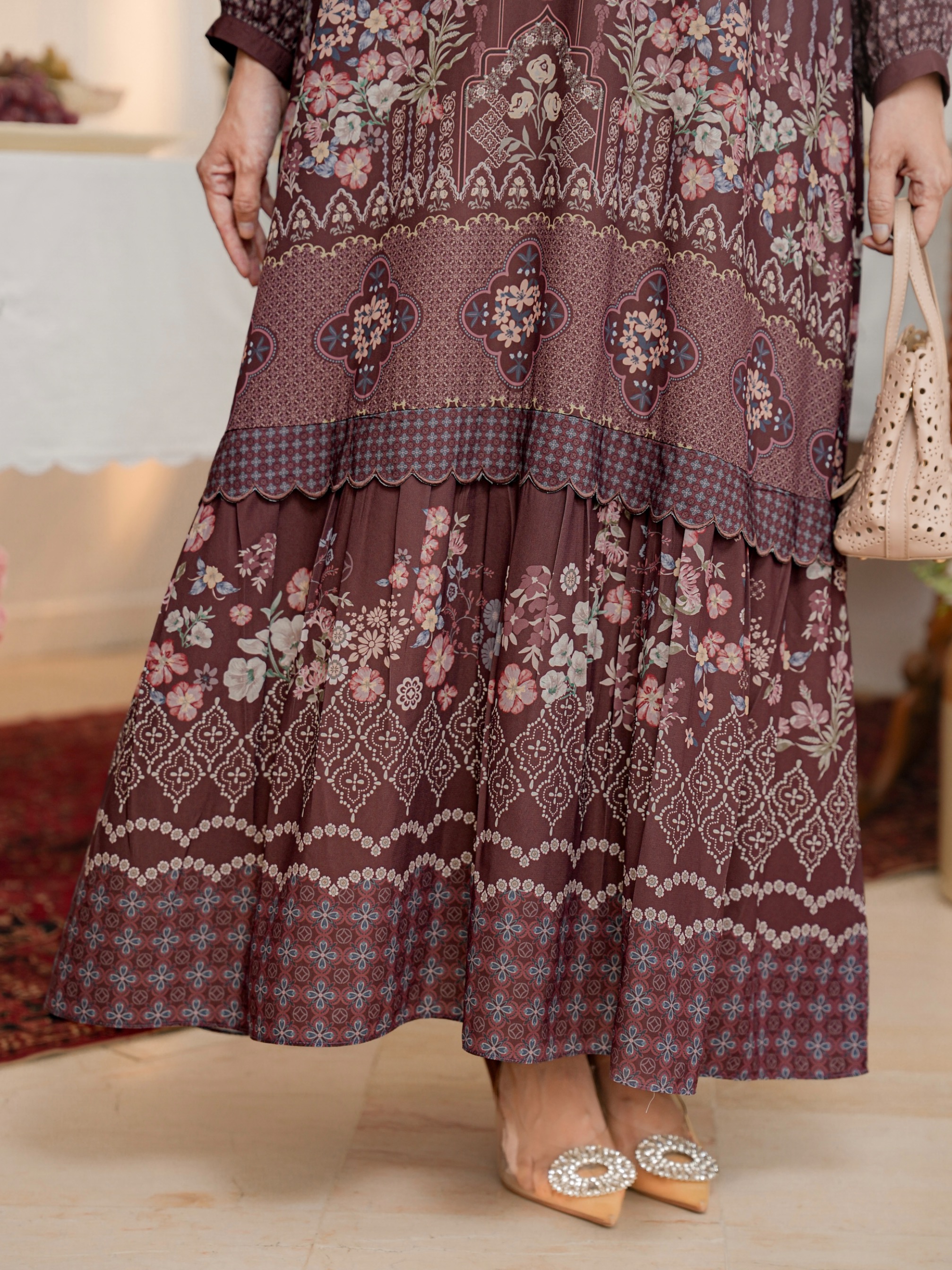 Aurelie Dress Mahogany