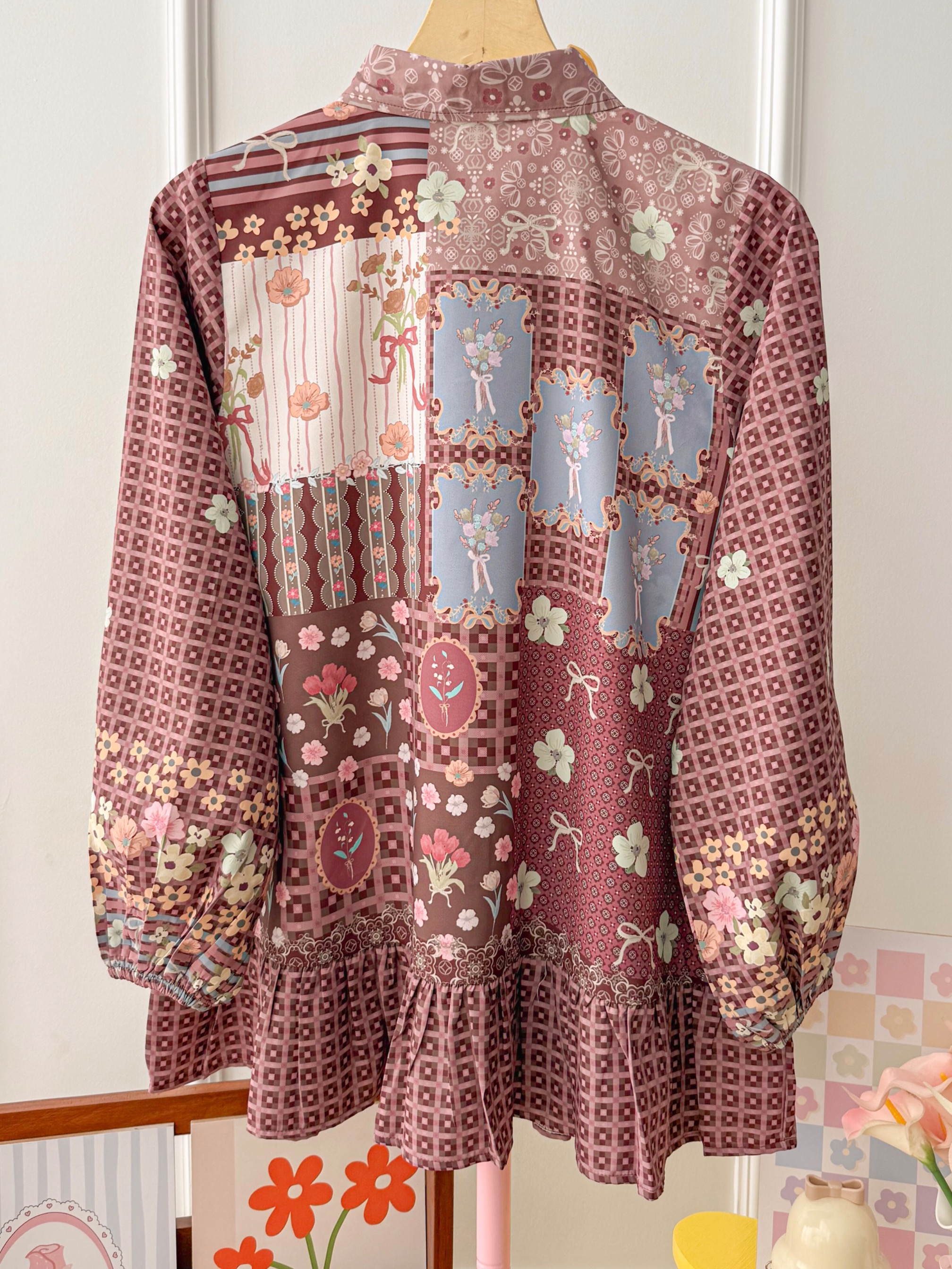 Azalea Blouse Burgundy