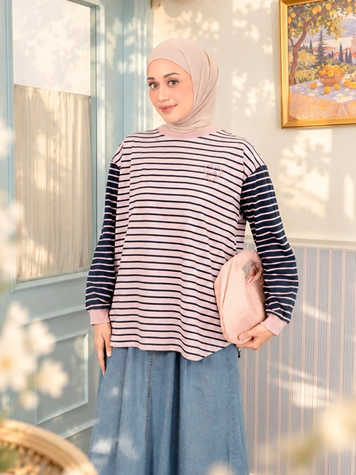 Sera Stripe Longsleeve Heather