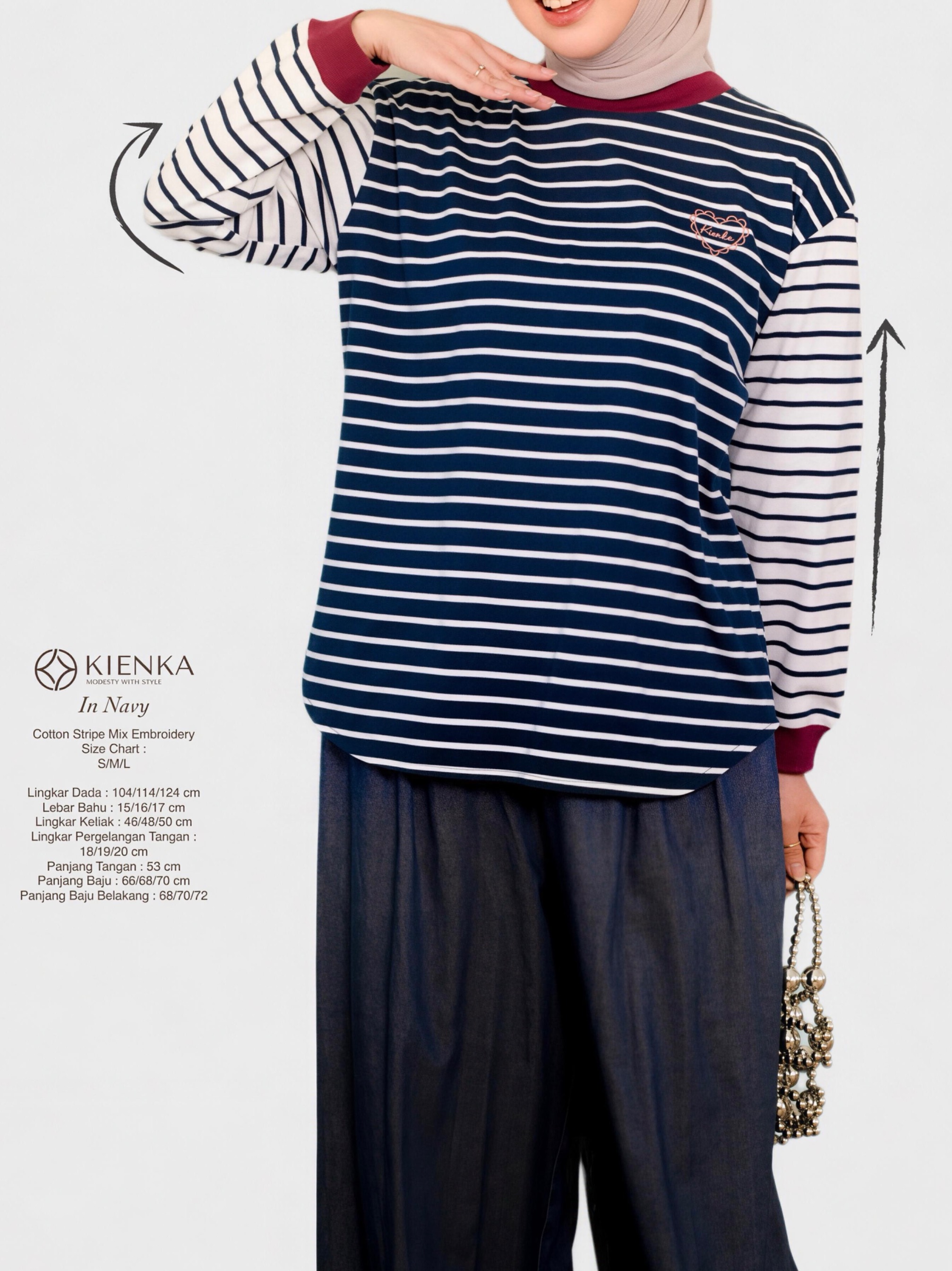 Sera Stripe Longsleeve Navy