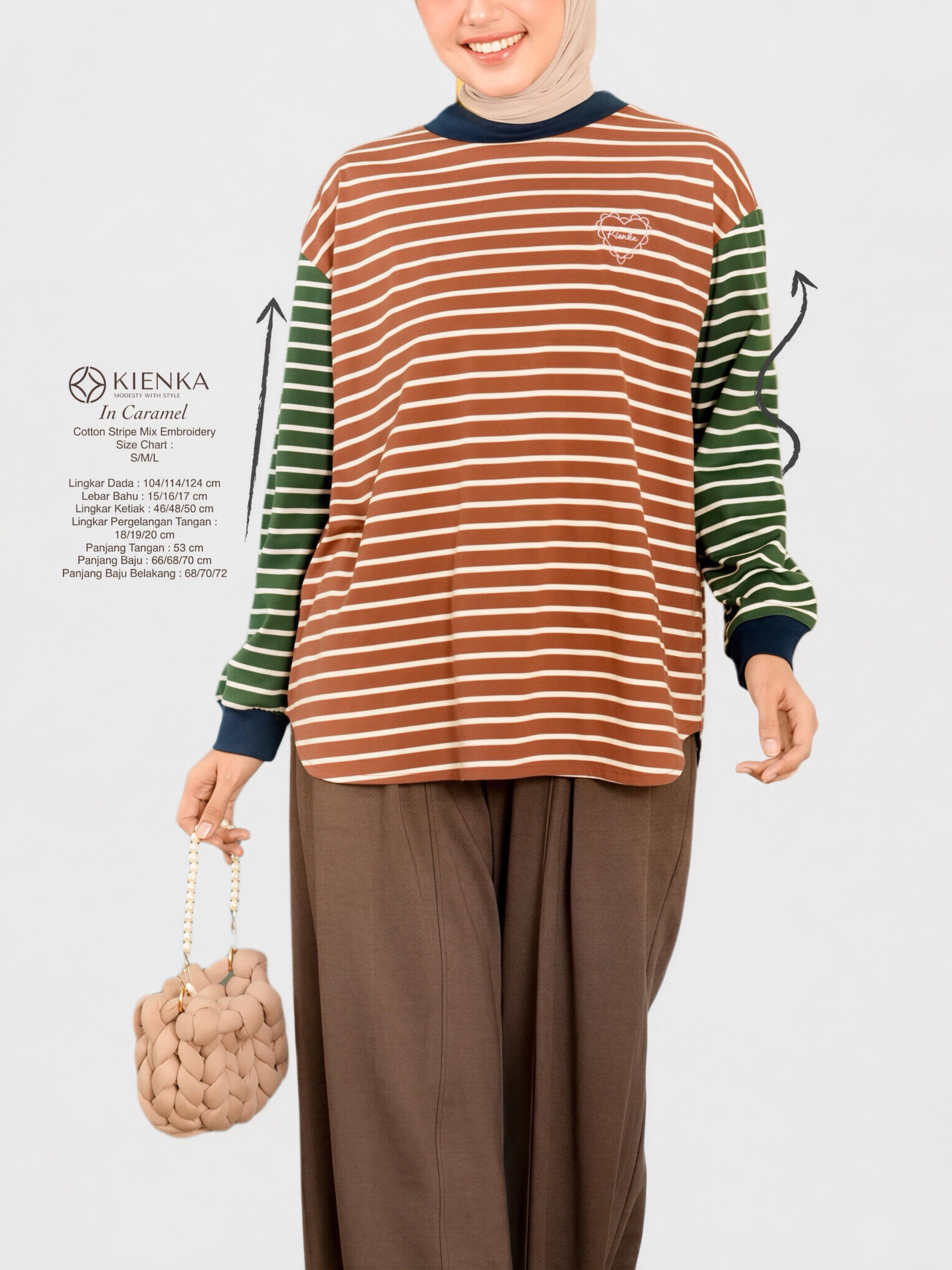 Sera Stripe Longsleeve Caramel
