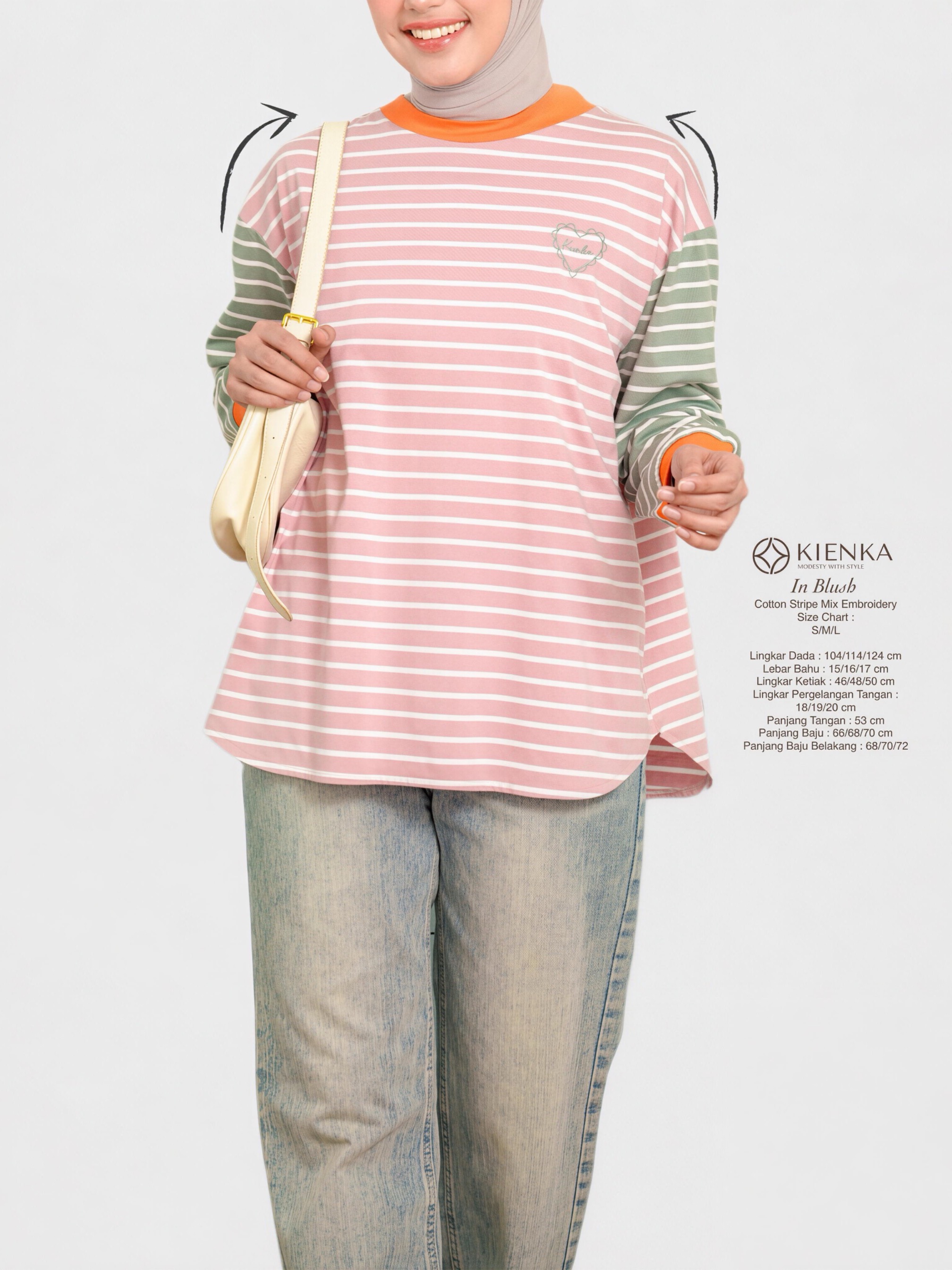 Sera Stripe Longsleeve Blush