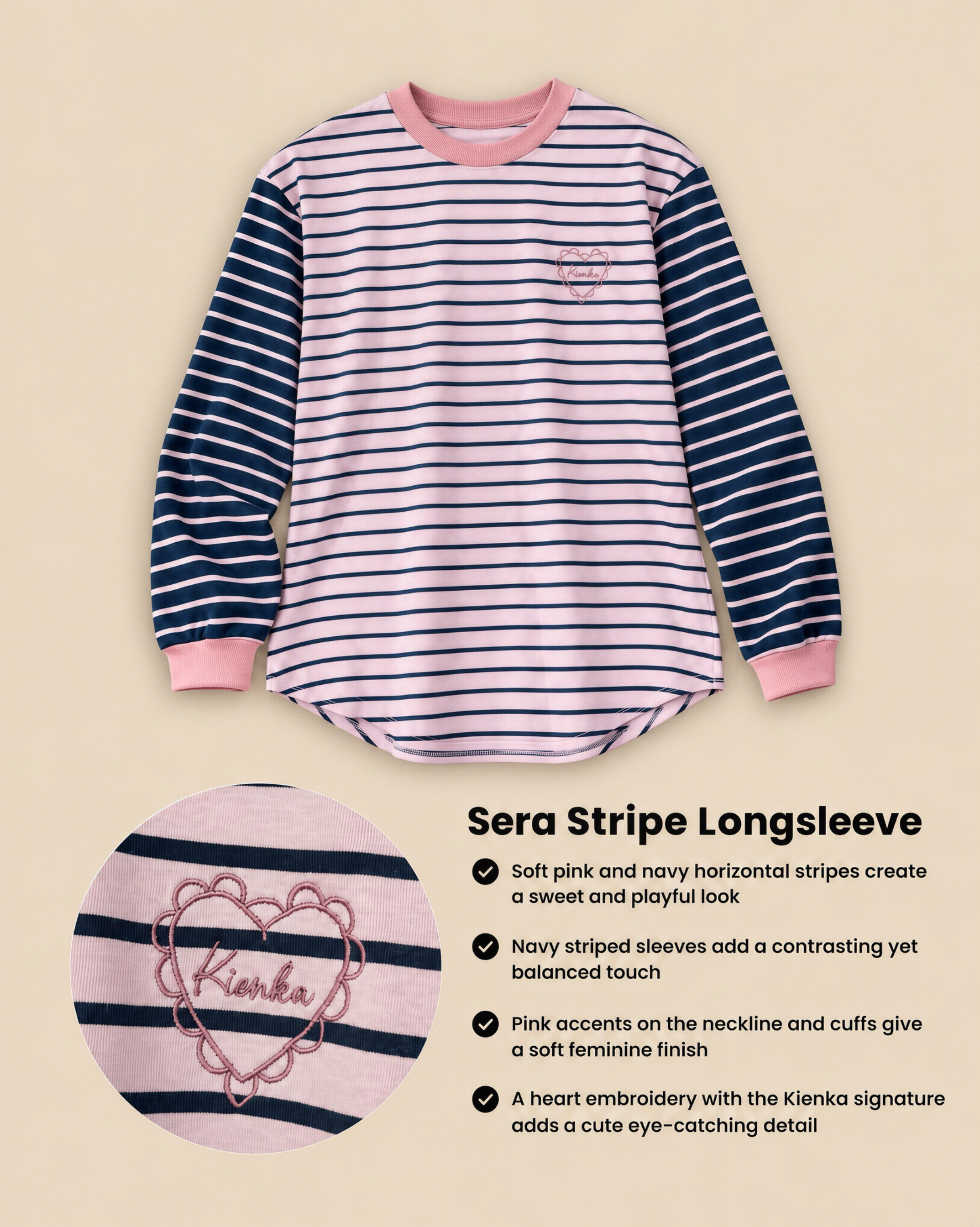 Sera Stripe Longsleeve Heather
