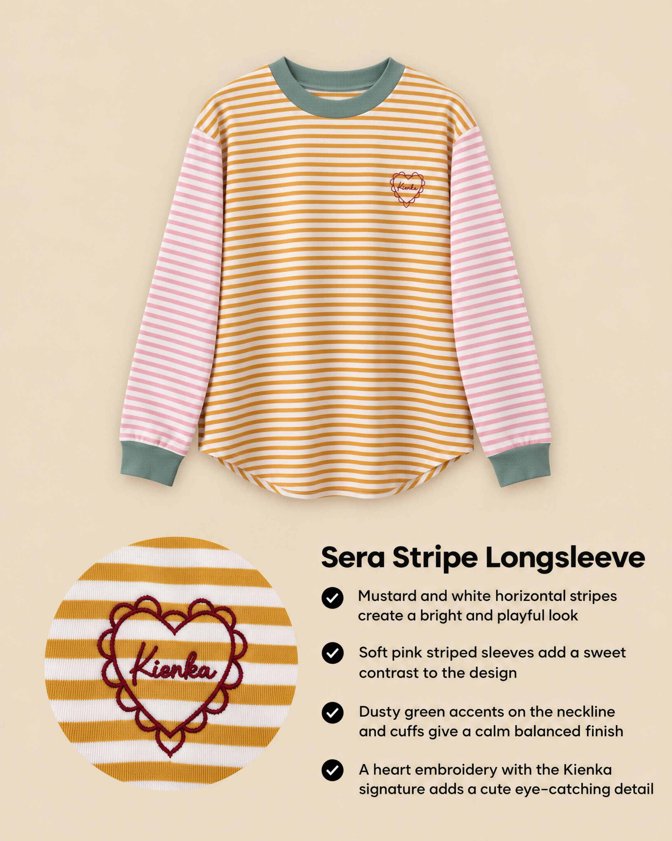 Sera Stripe Longsleeve Sunny