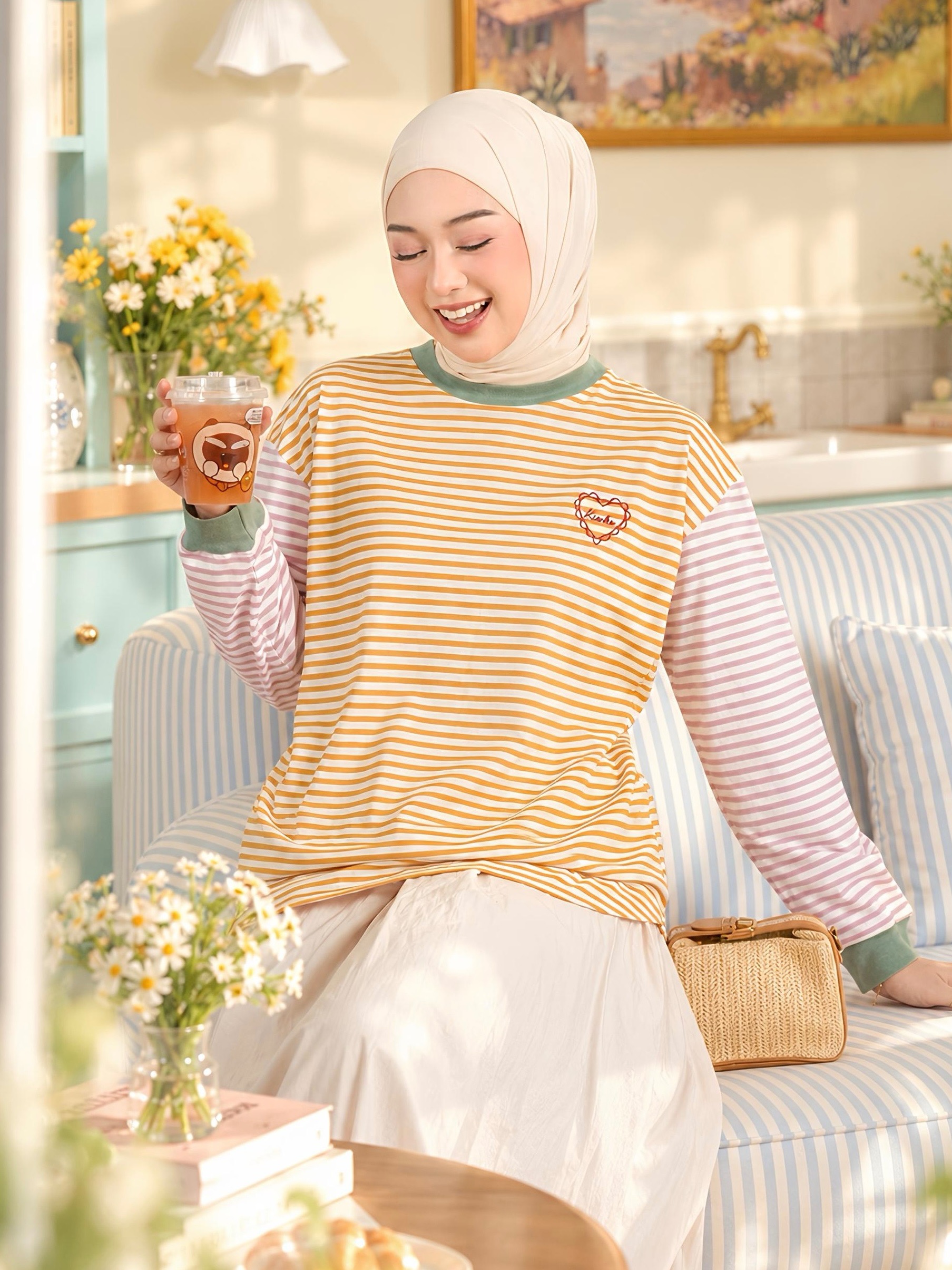 Sera Stripe Longsleeve Sunny
