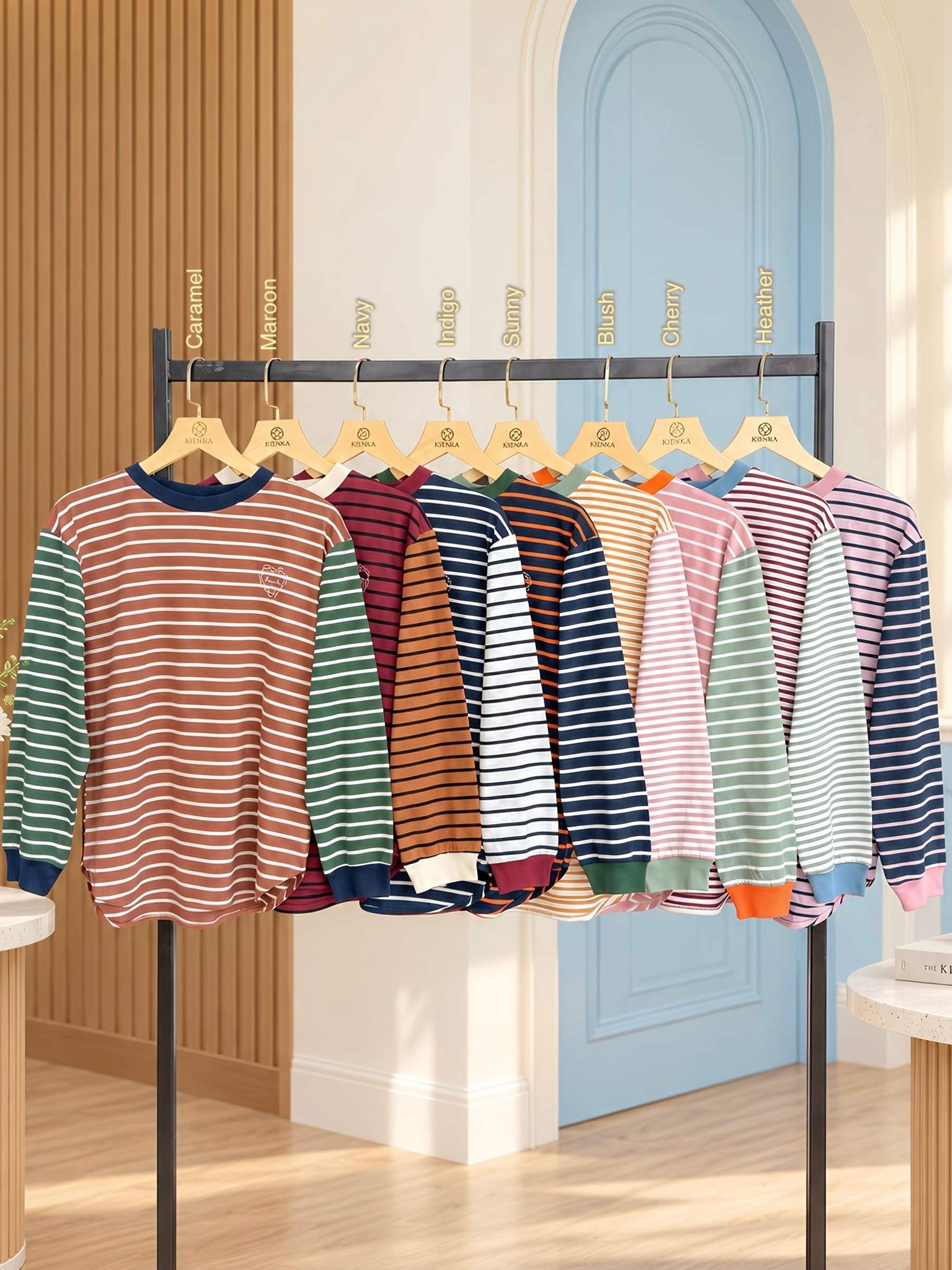 Sera Stripe Longsleeve Cherry