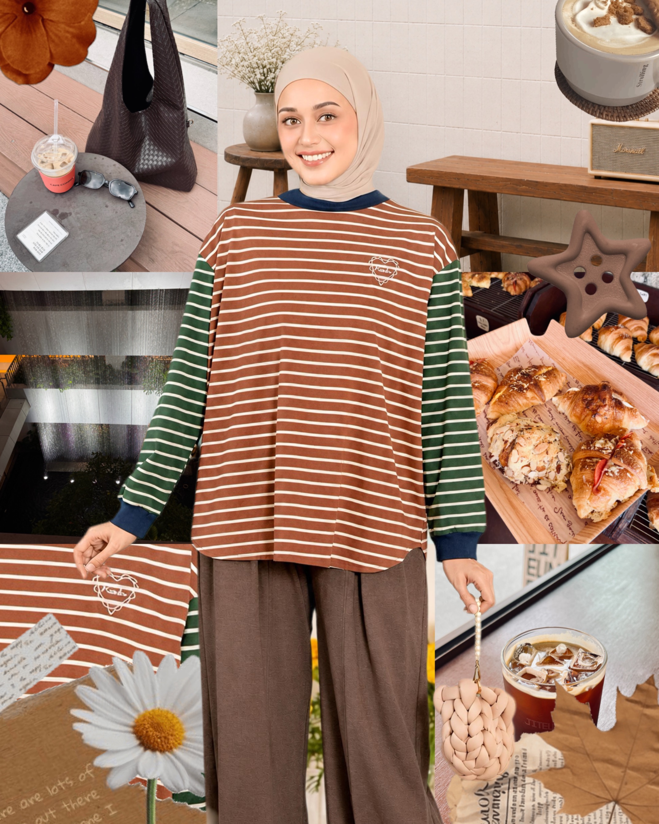 Sera Stripe Longsleeve Caramel