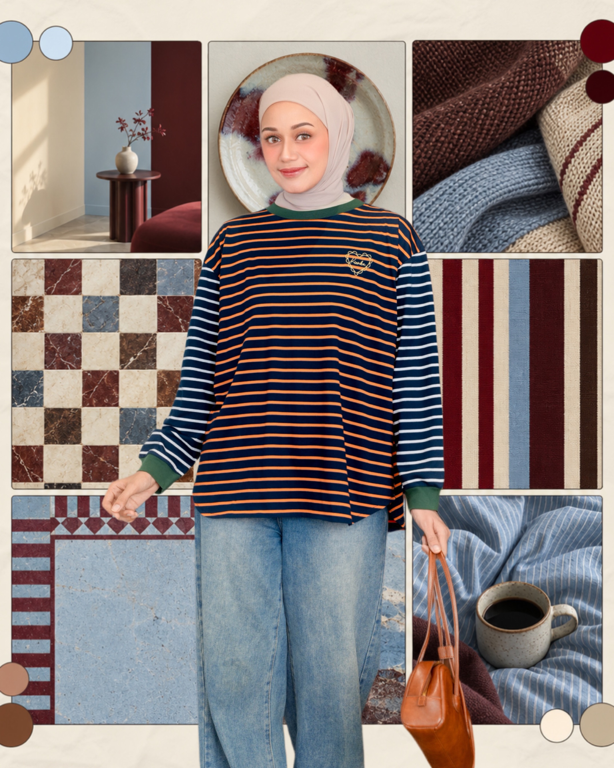 Sera Stripe Longsleeve Indigo