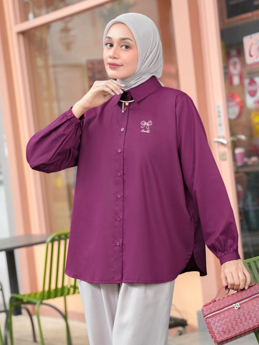 Image of Mora Daily Shirt Burgundy