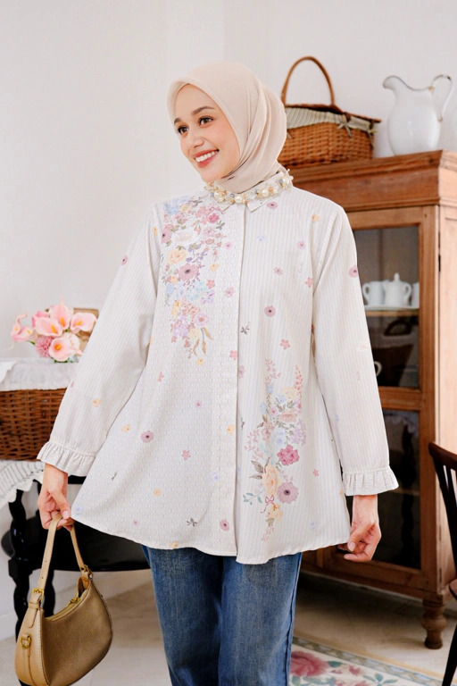 Image of Shafea Daily Blouse Whisper