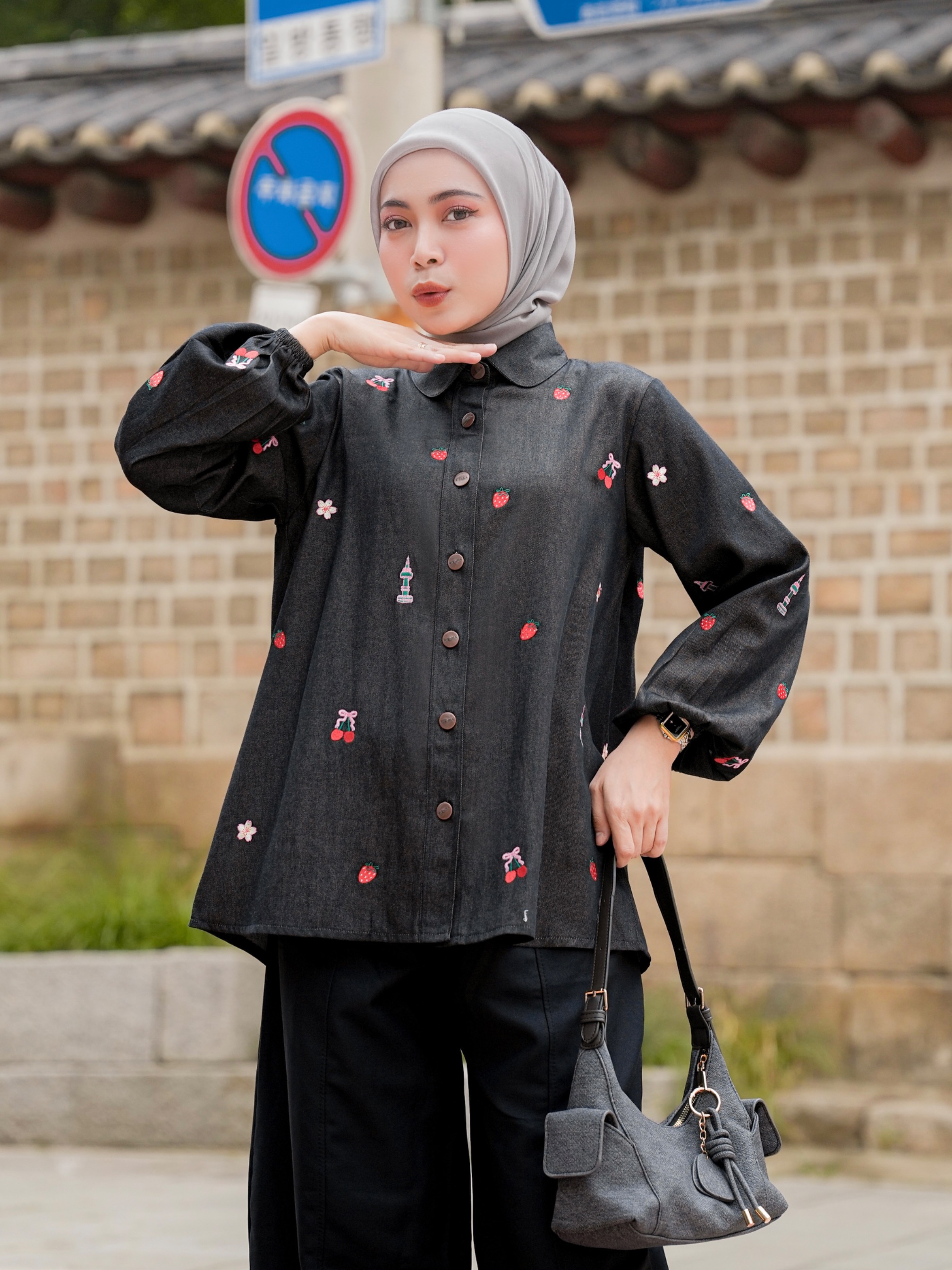 Sola Denim Shirt Onyx