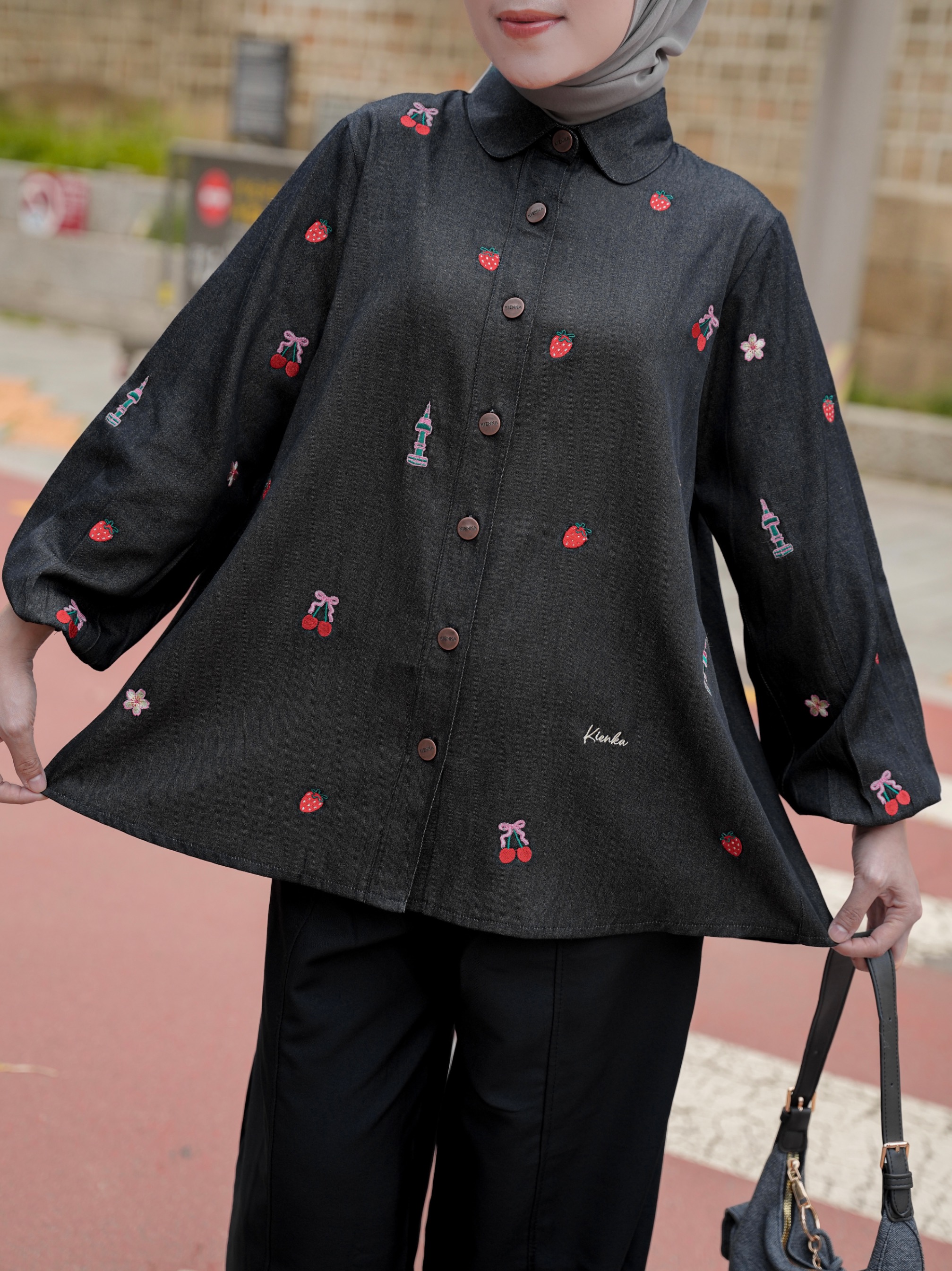 Sola Denim Shirt Onyx