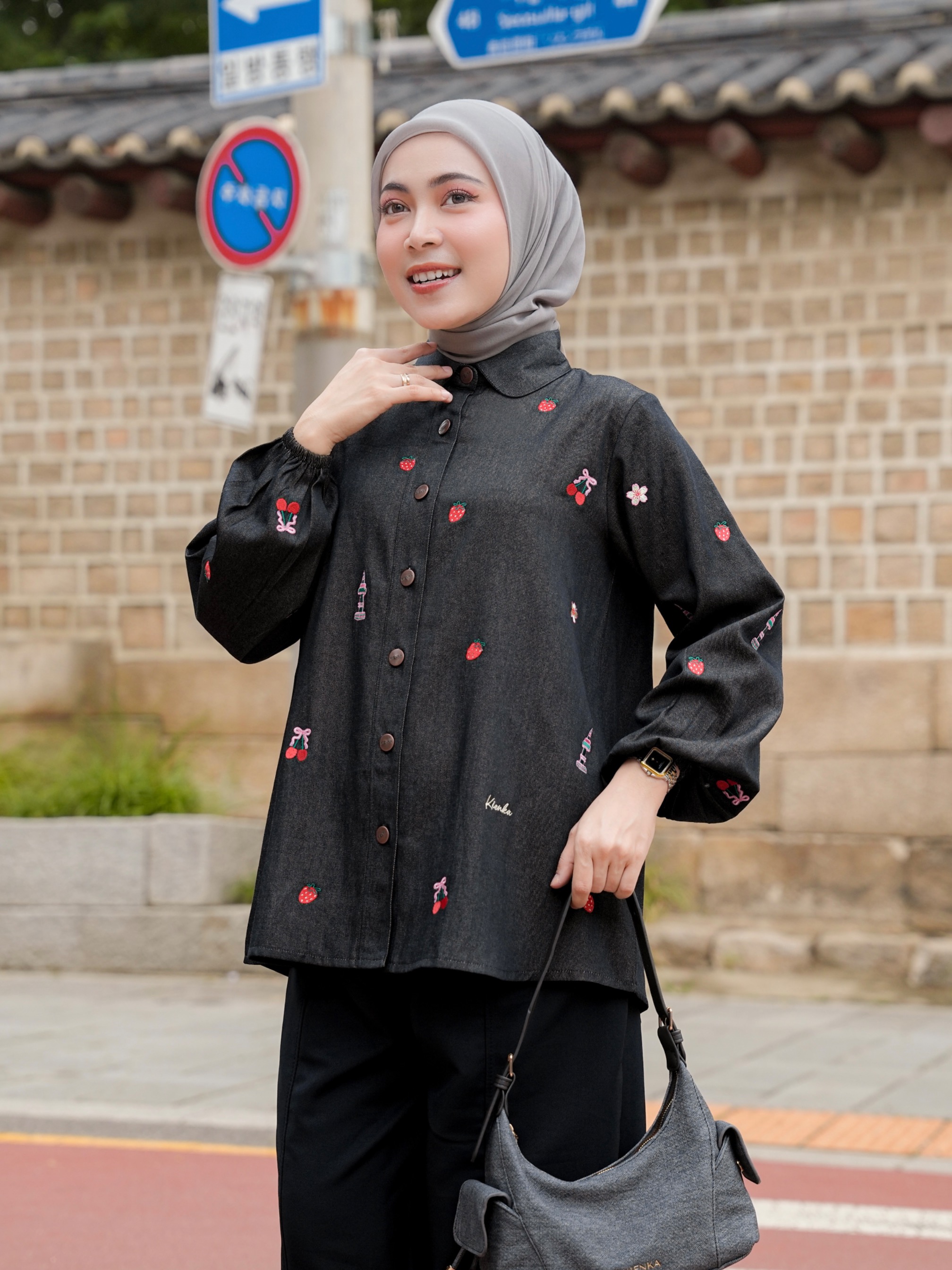 Sola Denim Shirt Onyx