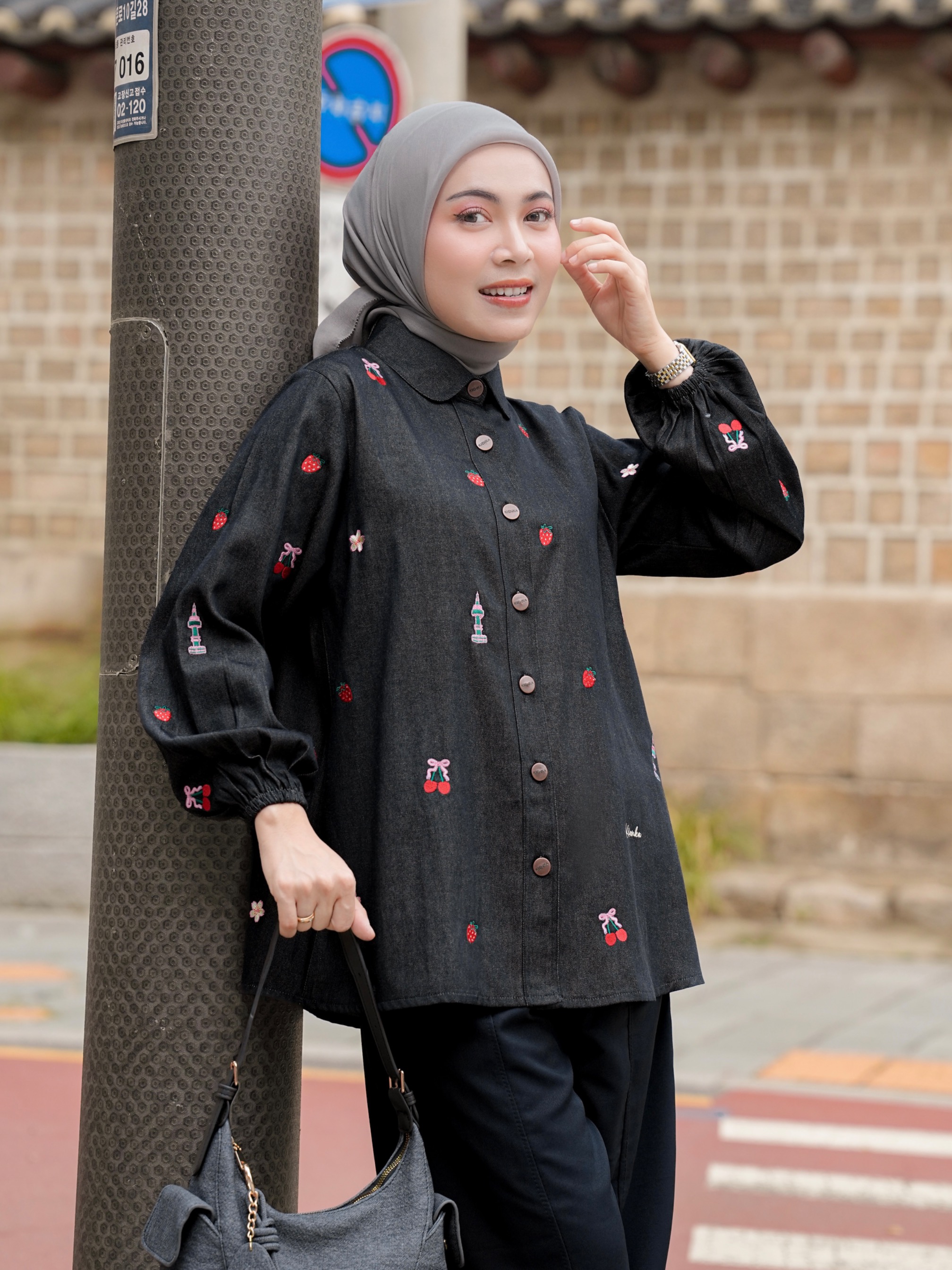 Sola Denim Shirt Onyx