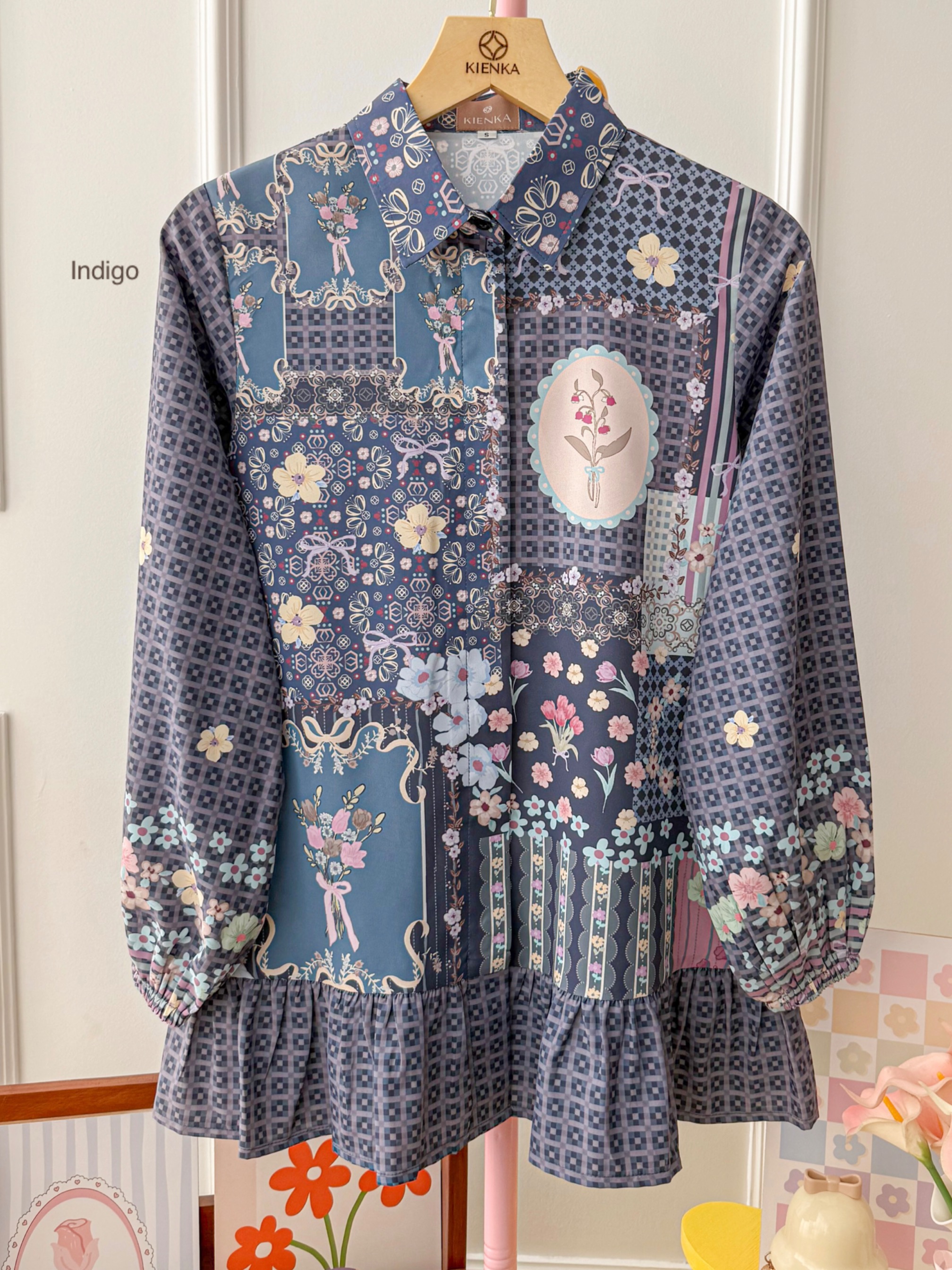 Azalea Blouse Indigo