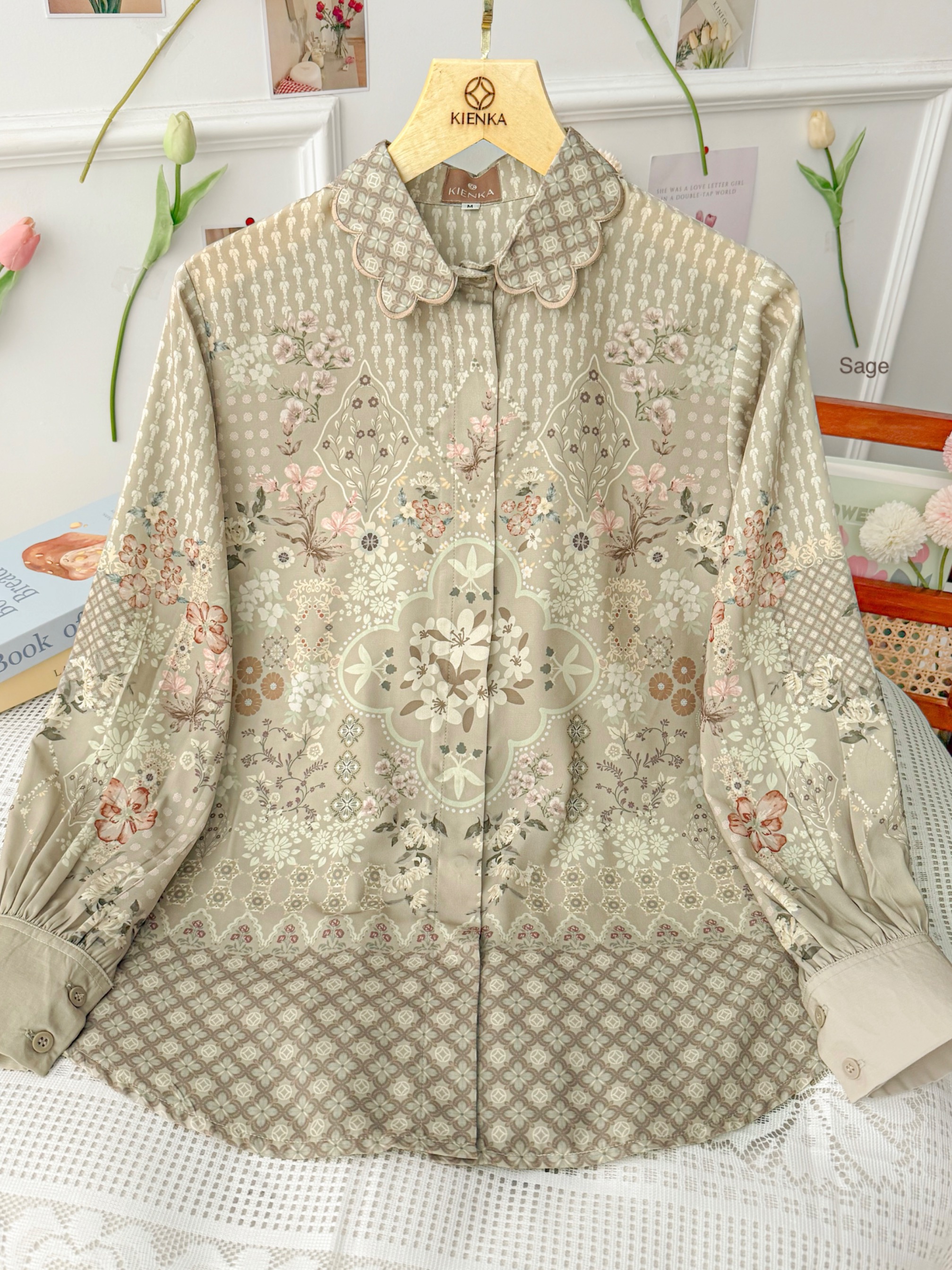 Aurelie Blouse Sage