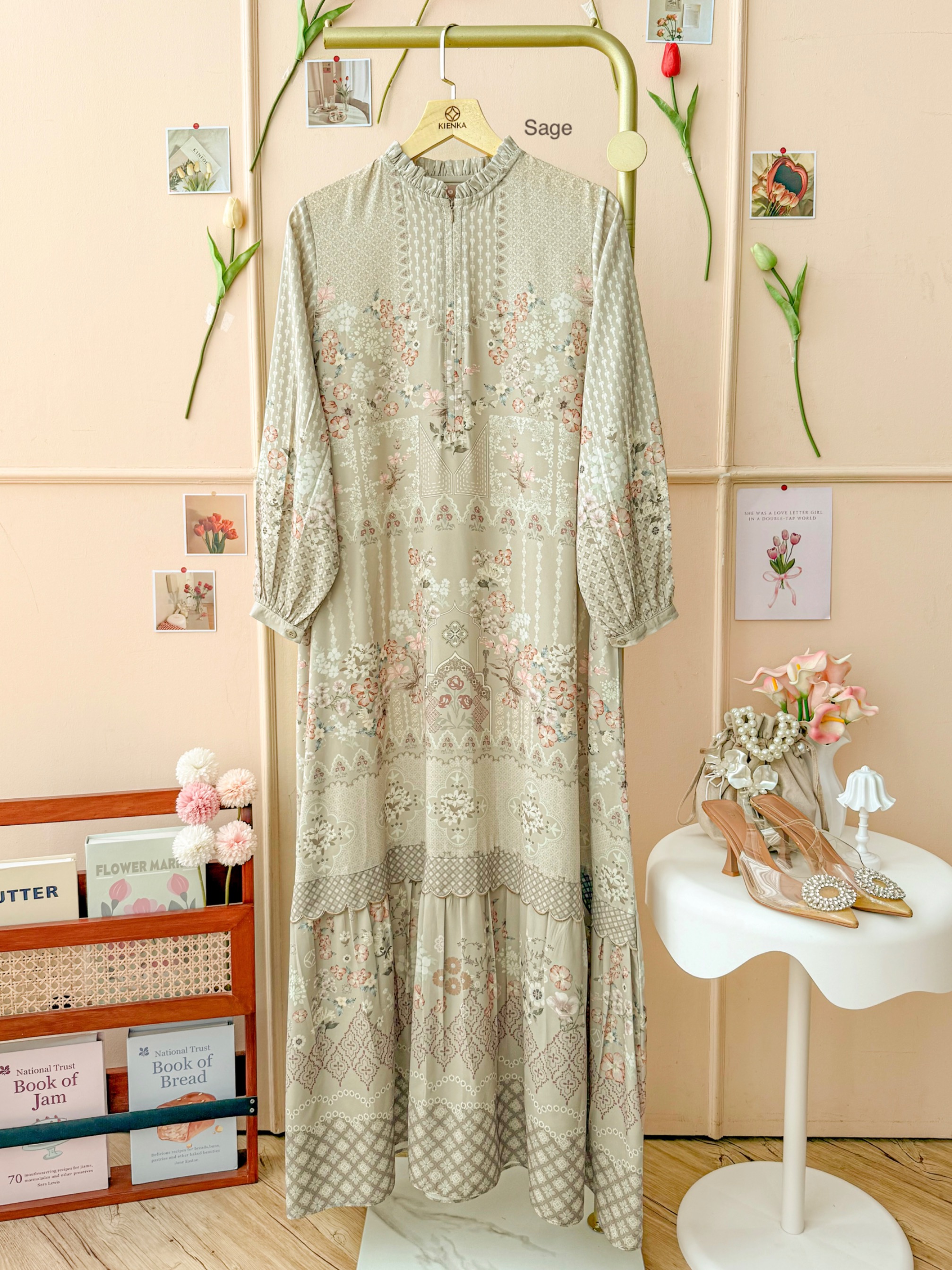 Aurelie Dress Sage