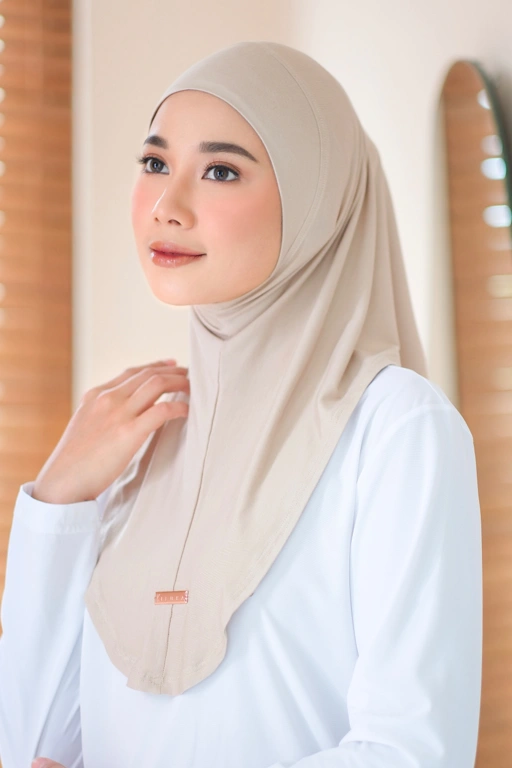 Image of Nara Hijab Sport Beige