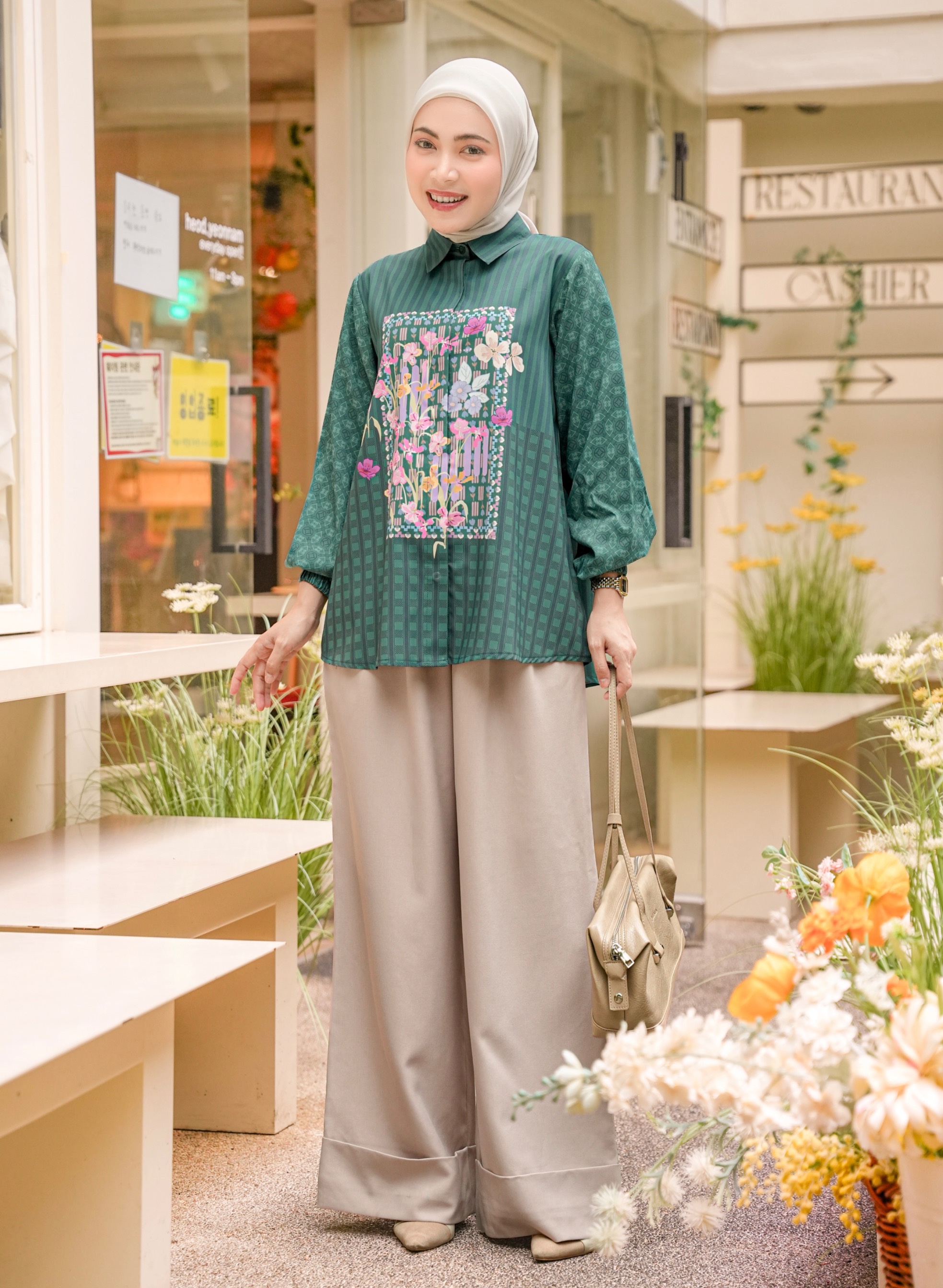 Mine Blouse Emerald