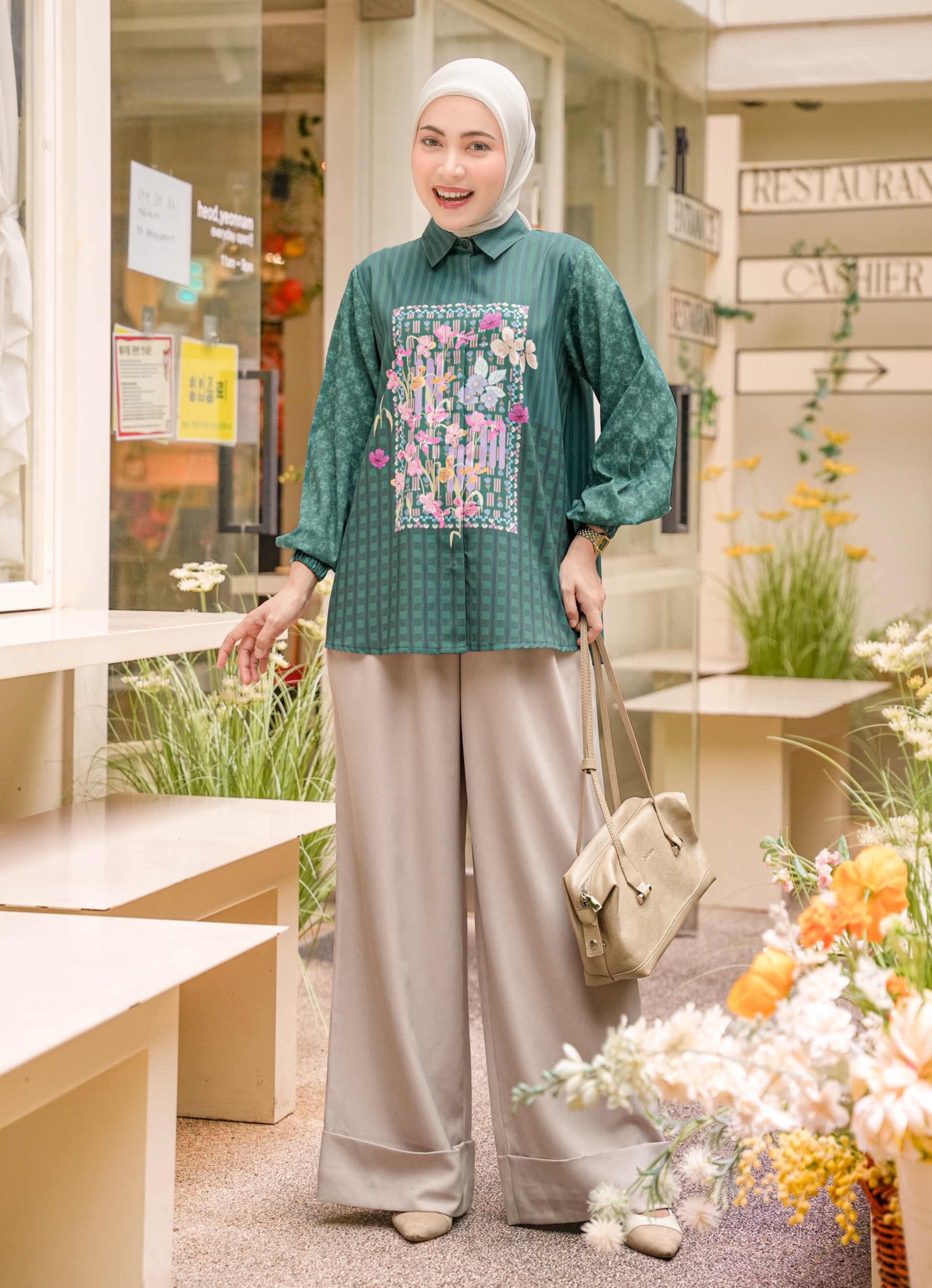 Mine Blouse Emerald