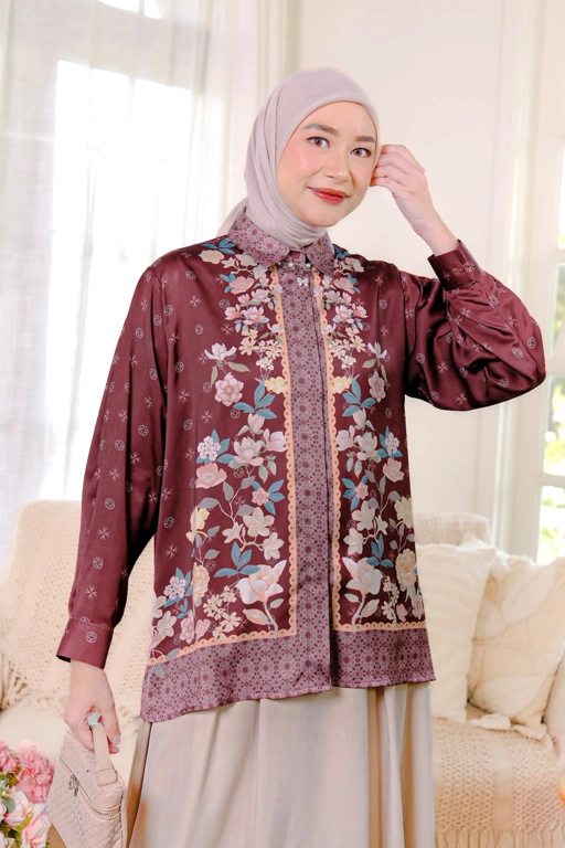 Image of Selina Blouse Mahogany