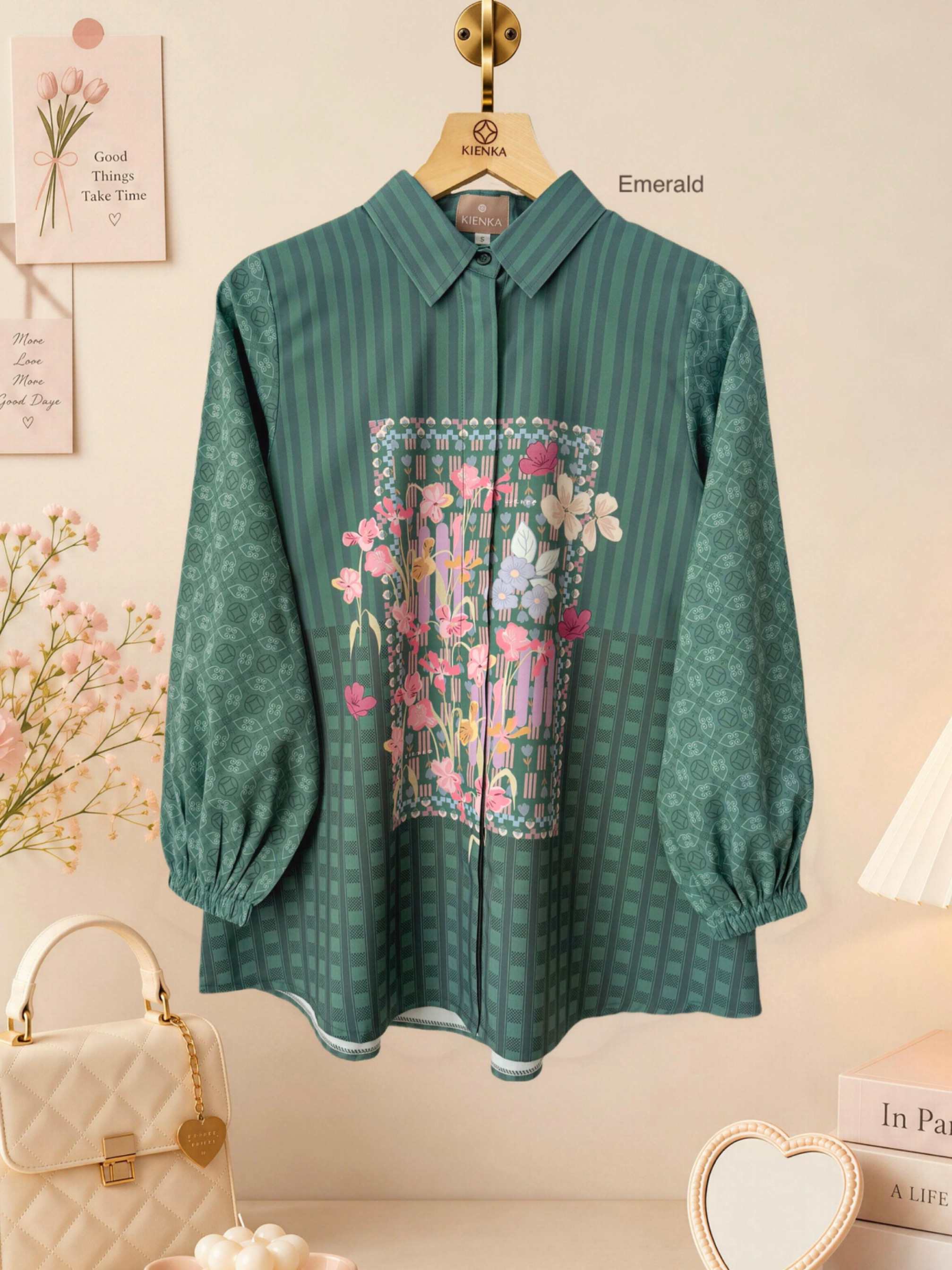 Mine Blouse Emerald